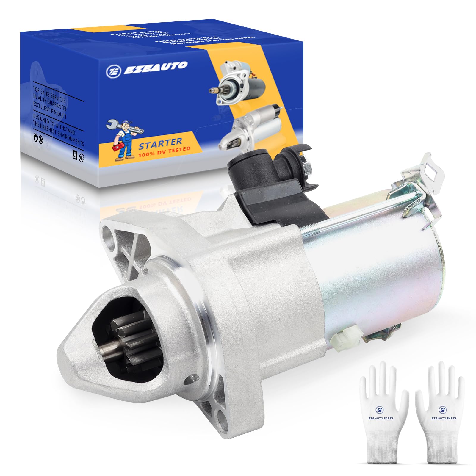 Ezexpreze 17958N Starter Compatible with Honda Civic 2006 2007 2008 2009 2010 2011 1.8L, 12V 1.2KW 9-Teeth Clockwise, OE#, 31200