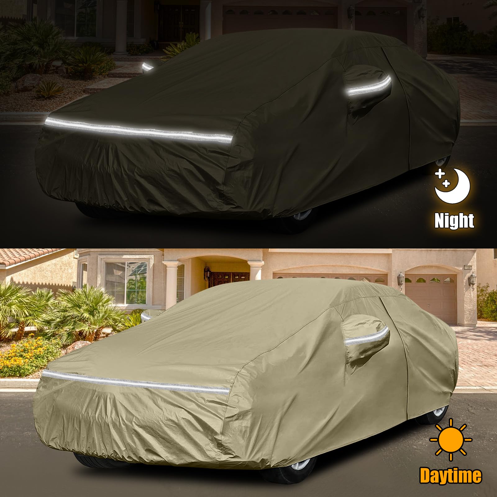 Waterproof Car Covers Replace for 2010-2025 Chevy Camaro, Multilayer Heavy Duty with Cotton Liner All Weather Custom-fit Car Cov