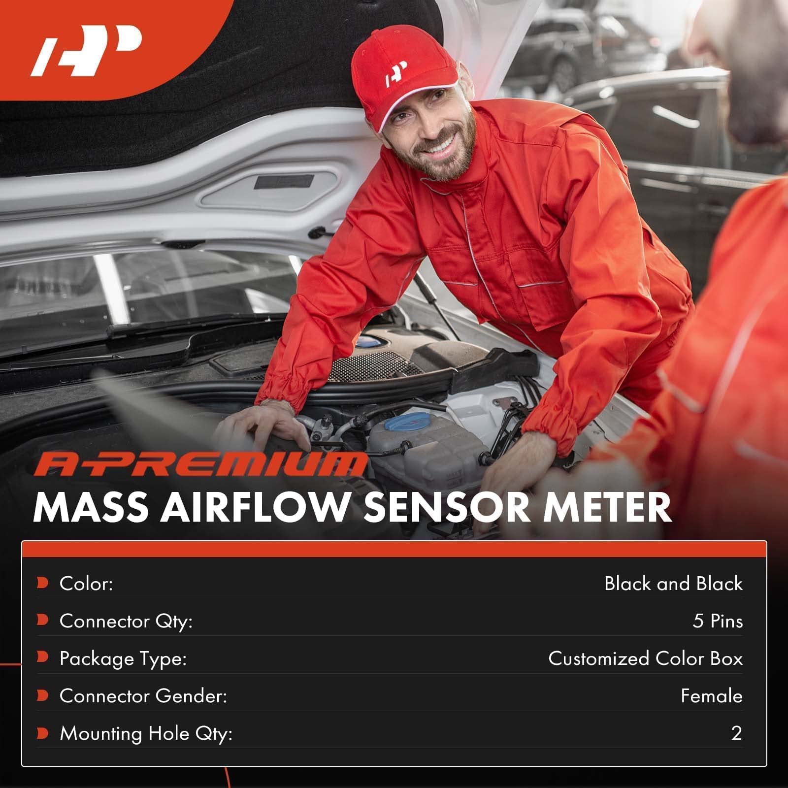A-Premium Mass Air Flow Sensor Meter Maf Compatible With Nissan Altima 03-14, Rogue 08-13, Frontier 05-19, Murano 03-07 09-14, Pathfinder, Armada, Maxima, Rogue & Infiniti Q70 14-17, Q45, M37 & More