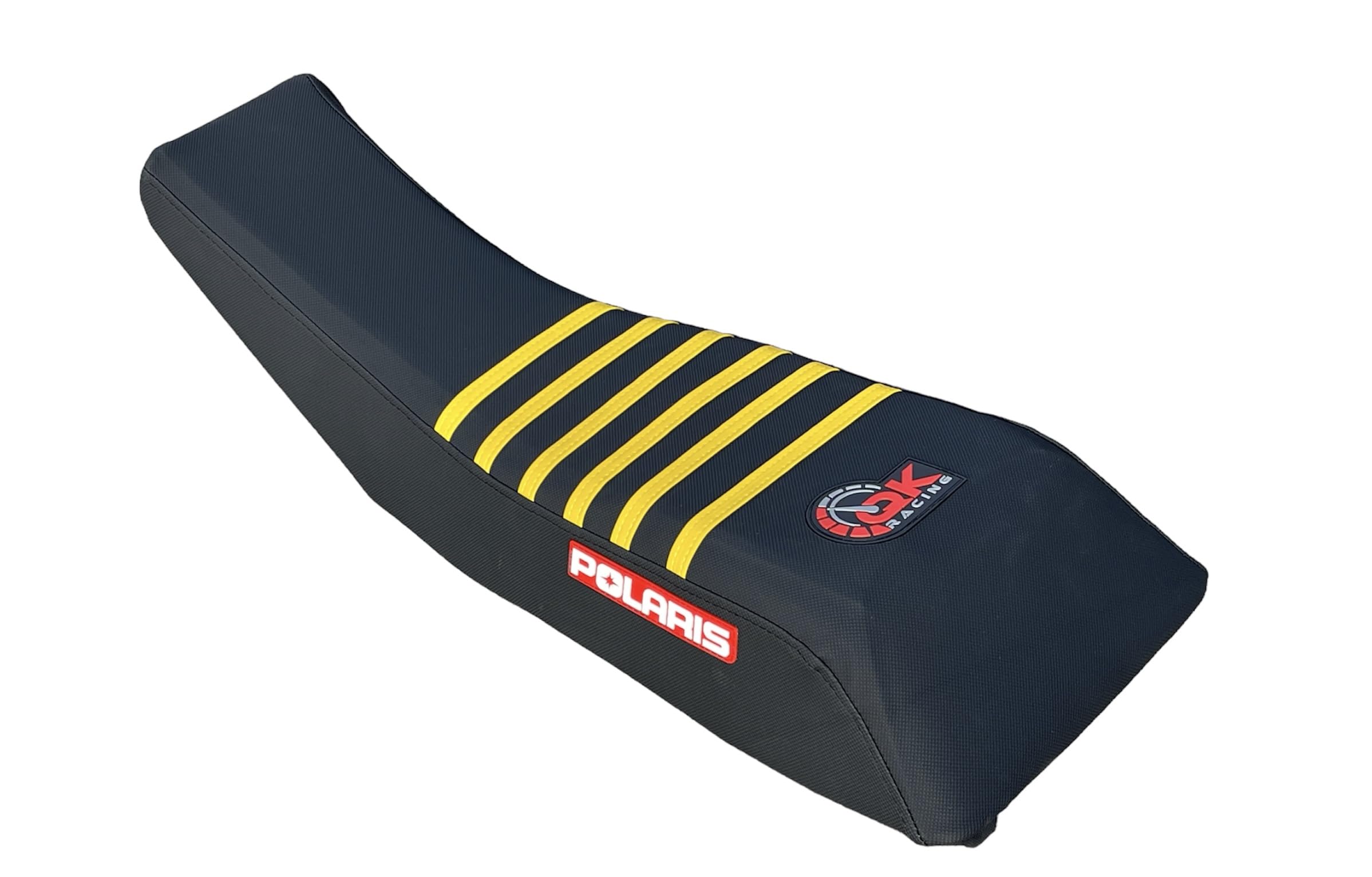 QK RACING Polaris Scrambler Trailblazer Sport 250 400 500 Seat Cover 1995-2003 Black/Yellow