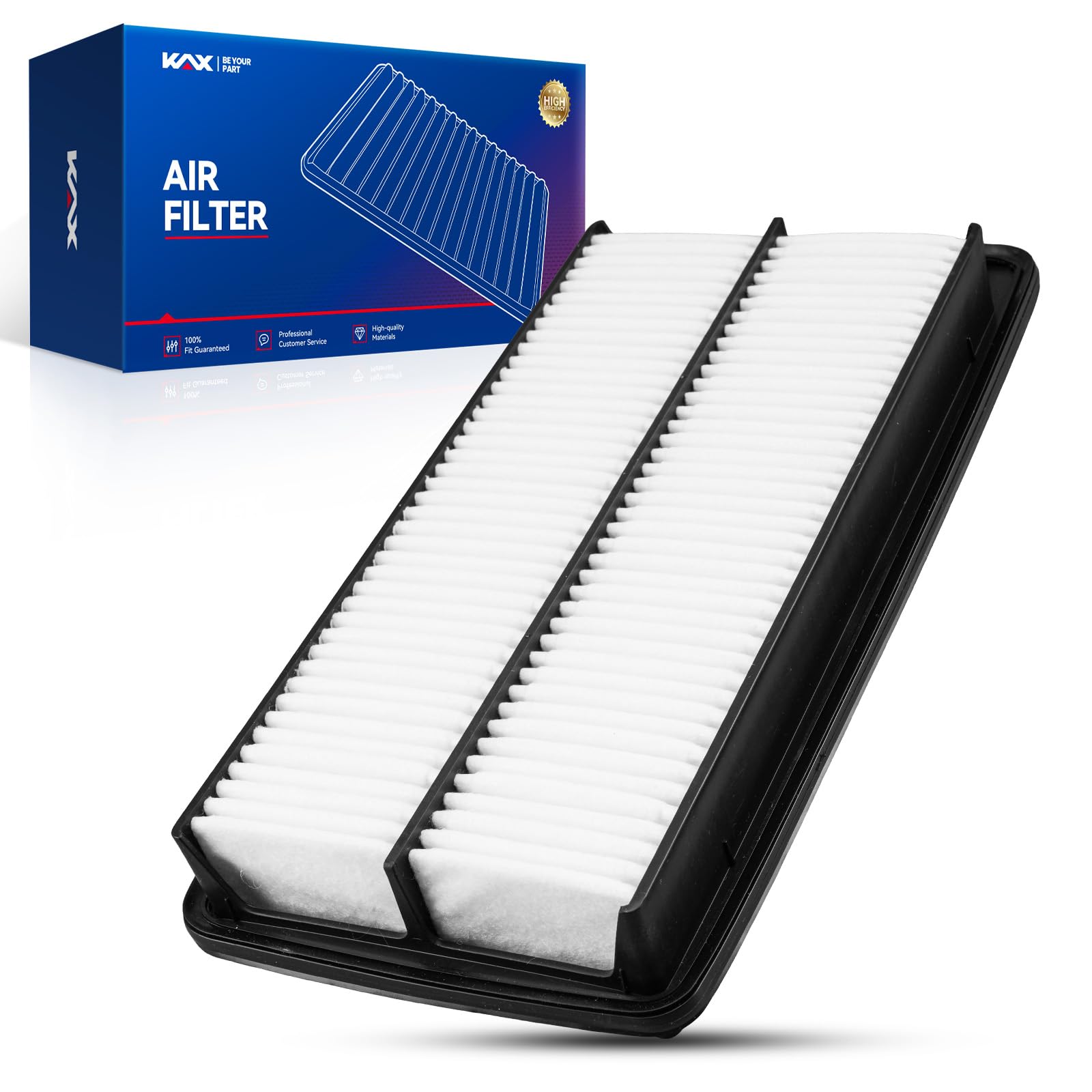 KAX Engine Air Filter, CA10578 Replacement for Acura RDX 2007 2008 2009 2010 2011 2012, Advanced Air Filter Media, Increased Acc