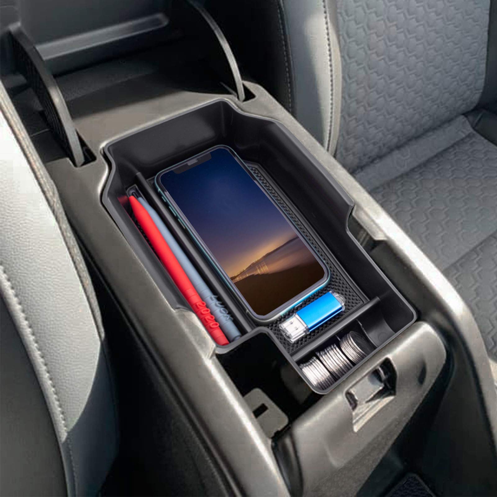 Pimcar Center Console Organizer Compatible With Chevy Colorado/Gmc Canyon 2015-2021 2022, Armrest Insert Tray Secondary Storage