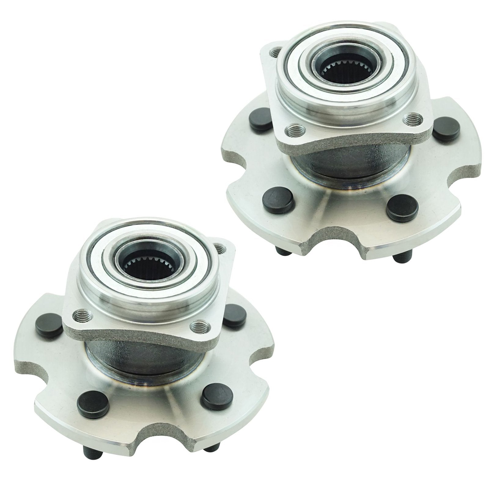 Trq Rear Wheel Hub Bearings Assembly Set Compatible With 2009-2010 Pontiac Vibe 2009-2013 Toyota Matrix