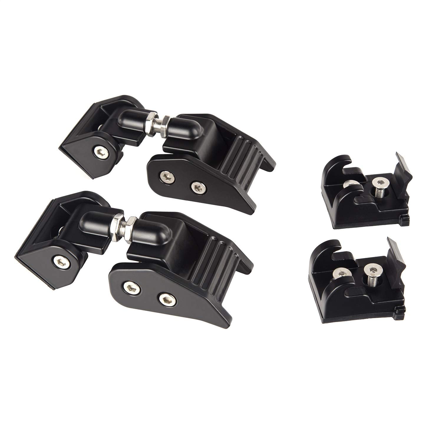 Rugged Ridge | Hood Catch Kit, Black | 11210.11 | Fits 2007-2018 Jeep Wrangler Jk