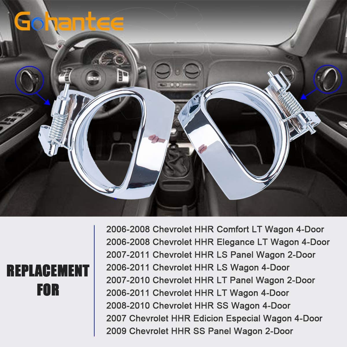 Interior Door Handle For Front Or Rear Driver Side And Passenger Side Replacement For Chevrolet Hhr Door Handle 2006 2007 2008 2