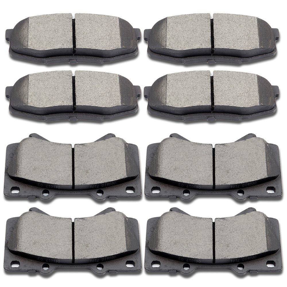 Cciyu D1303 D1304 Ceramic Front Rear Brake Pad For 2008-2011 2013-2019 For Lexus Lx570,2008-2011 2013-2019 For Toyota For Land C