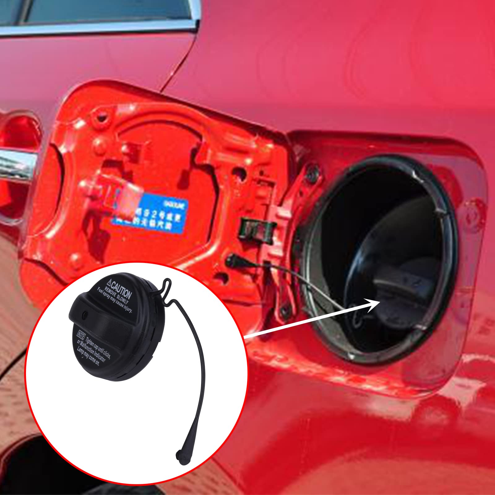 ONER AUTO PARTS Fuel Tank Filler Cap Compatible with Toyota 4Runner, Camry, Corolla, Highlander - Replace 77300-33070