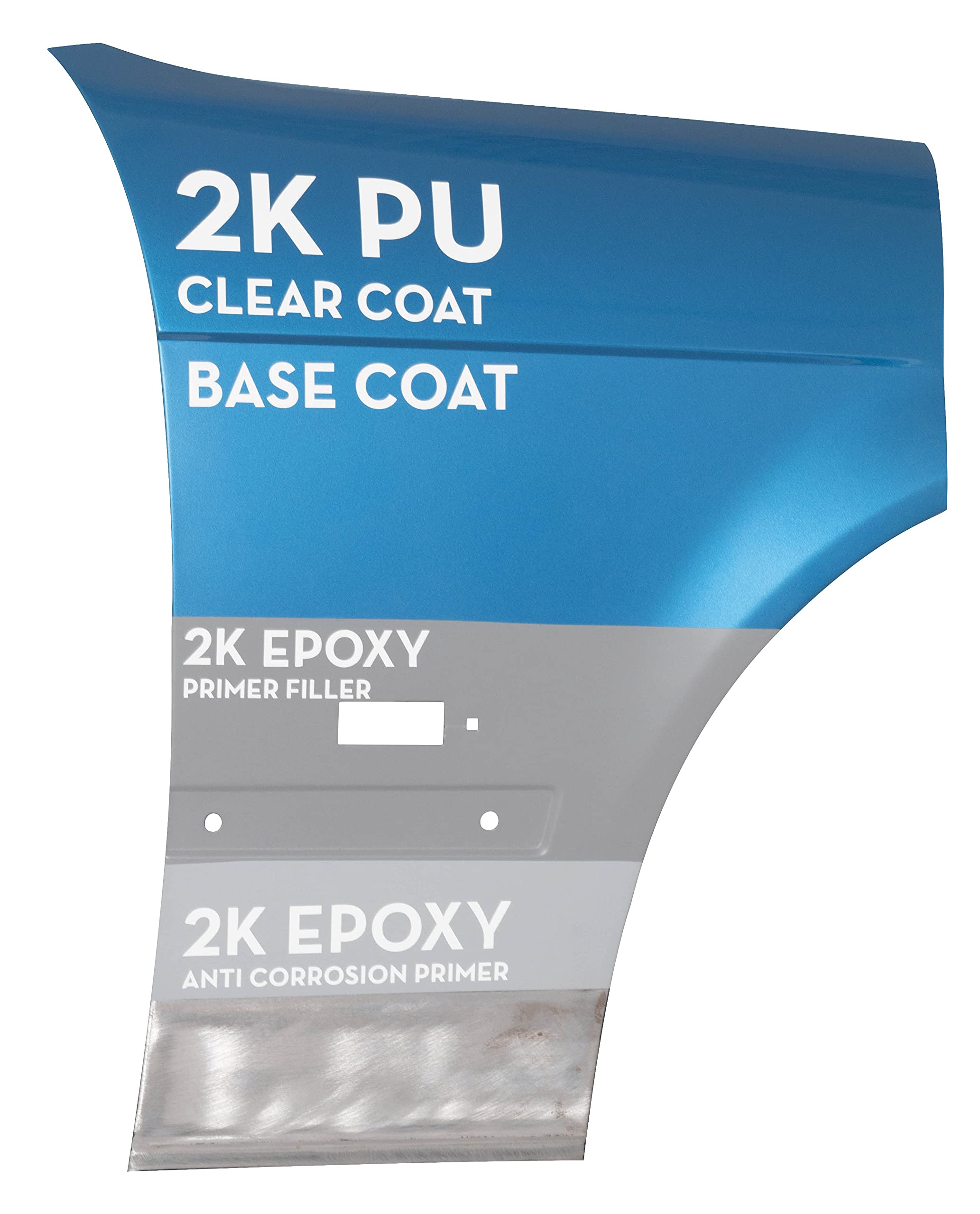 Car-Rep® 2K Epoxy Primer With Wise 2K Technology, Suitable For All Kinds Of Metals, Carbon Fiber Substrates, Most Automotive Plastics, Grey, 11Oz Aerosol Can
