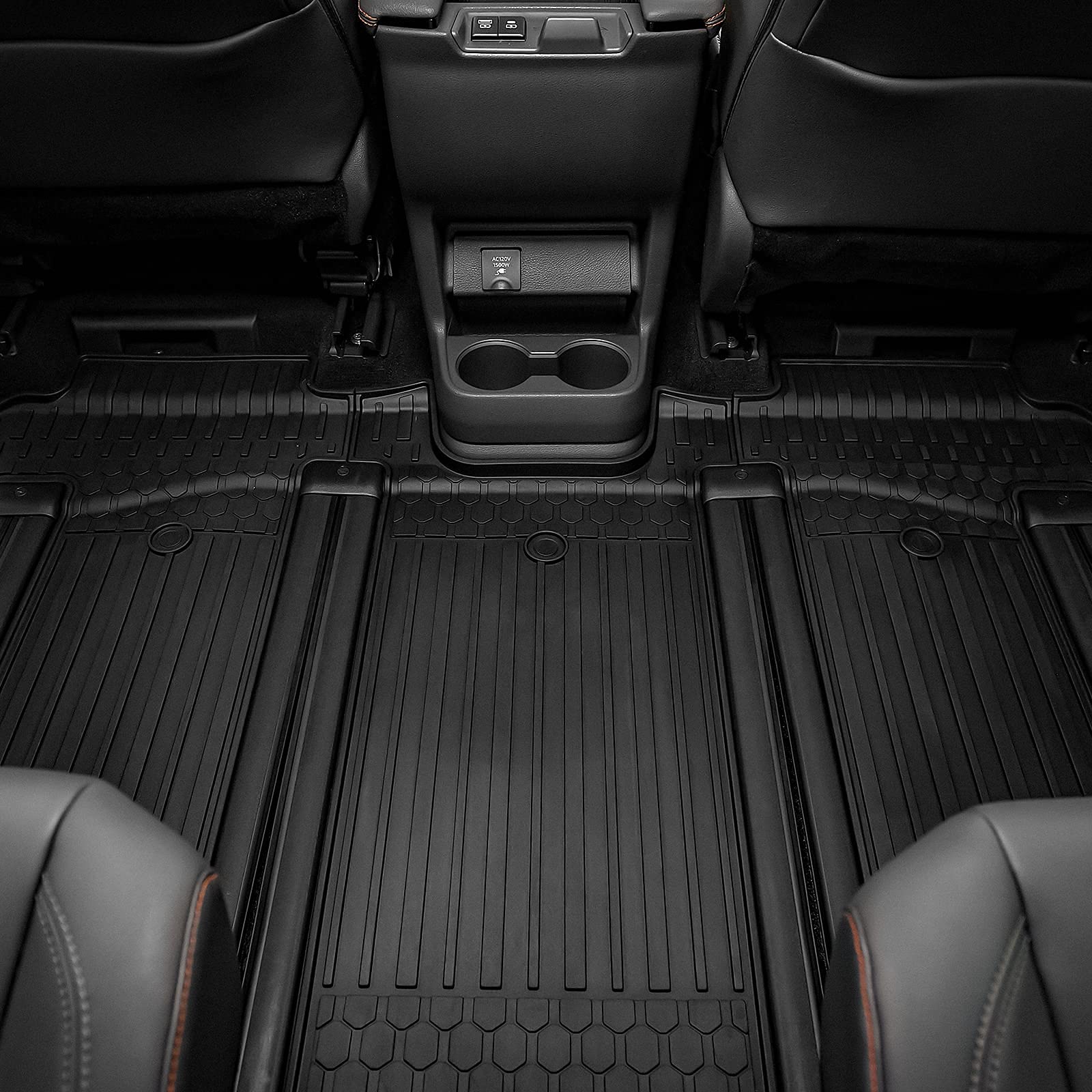 3W Floor Mat Compatible For Toyota Sienna 2021-2025 (Only For 7 Seat), Tpe All Weather Custom Fit Floor Liner For Toyota Sienna