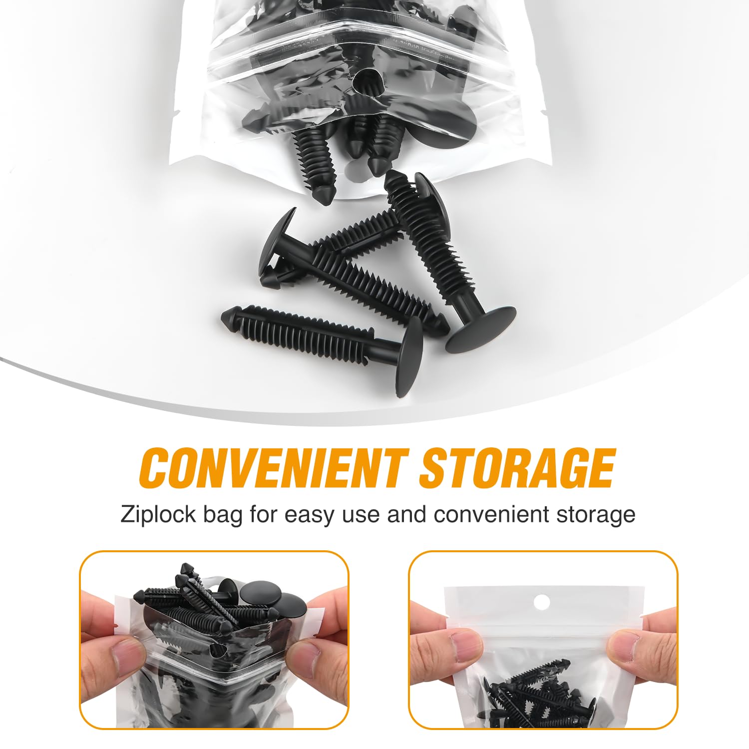 Gooacc 20Pcs Door Trim Car Push Pin Retainer Clips Splash Shield Retainers Compatible With Ford: W710532-S300 W710532S300 Ford M