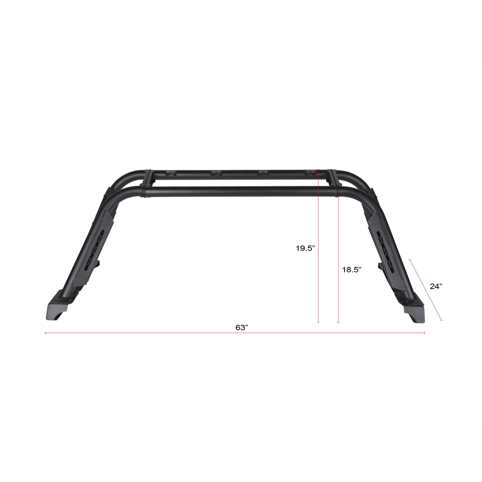 Armordillo Cr-M Chase Rack W/Led Shroud For Mid Size Trucks