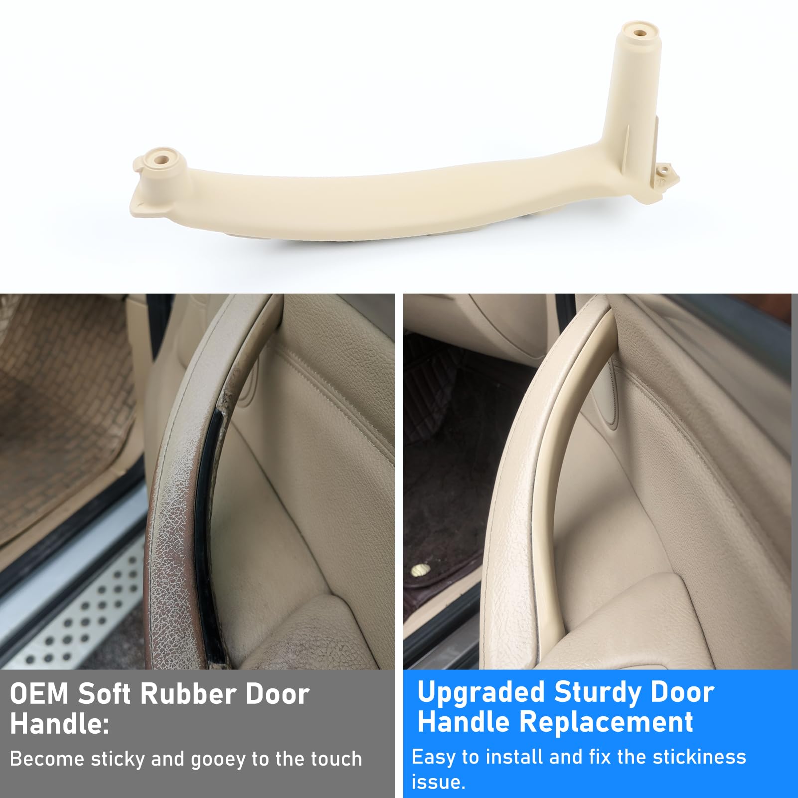 Jaronx Compatible With Bmw Door Handle Replacement X5 E70/X6 E71,4Pcs Interior Driver Side And Passenger Side Door Pull Handle F