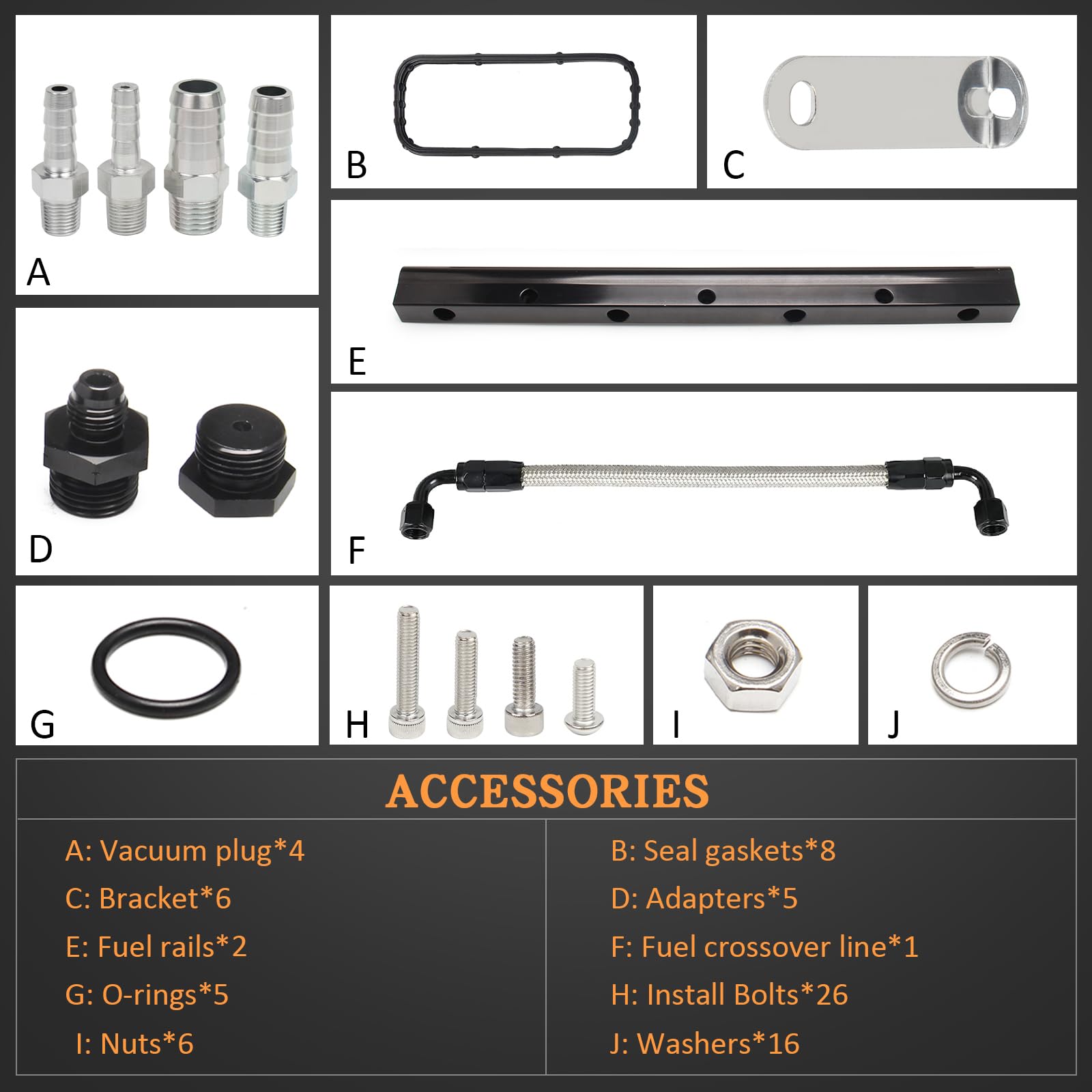 Htostar Racing For LS Intake Manifold Compatible with LS1 LS2 LS6 of cathedral port heads with Drive by Cable Throttle Body Comp