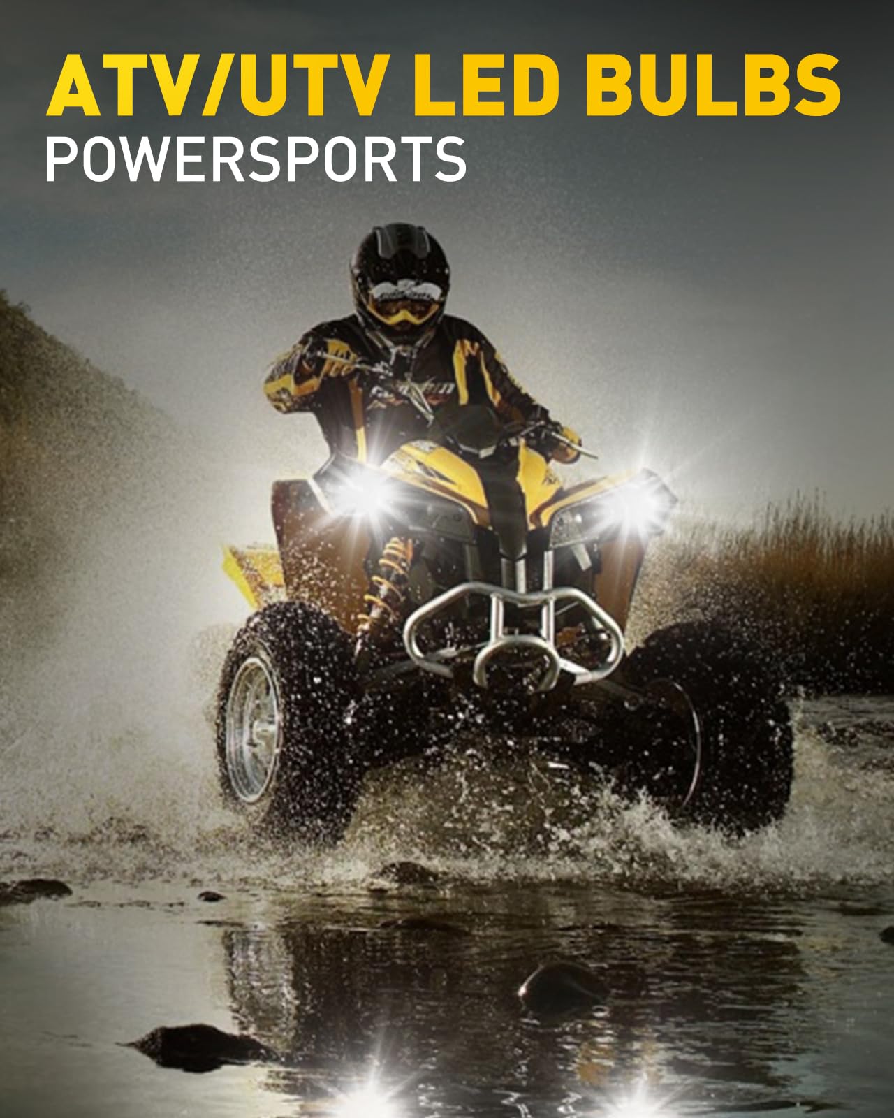 Auxito 9005 Led Fog Light 6500K, Fanless Hb3 Bulbs 400% Brighter Plug And Play Fog Bulb Replacement, Pack Of 2