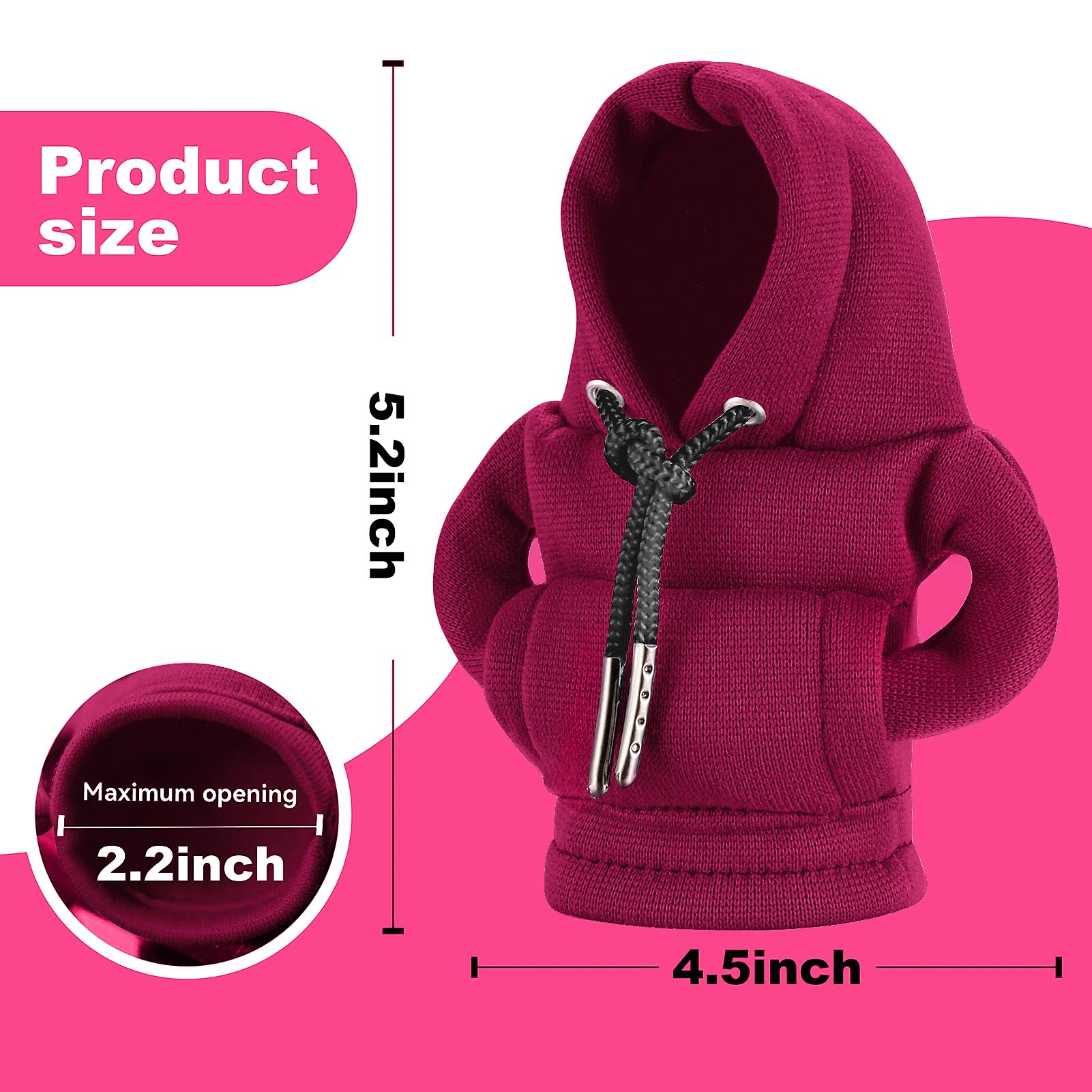 Gear Shift Hoodie Cover, Universal Shift Knob Hoodie, Mini Hoodie For Car Shifter, Automotive Interior Cute Gadgets, Car Accesso