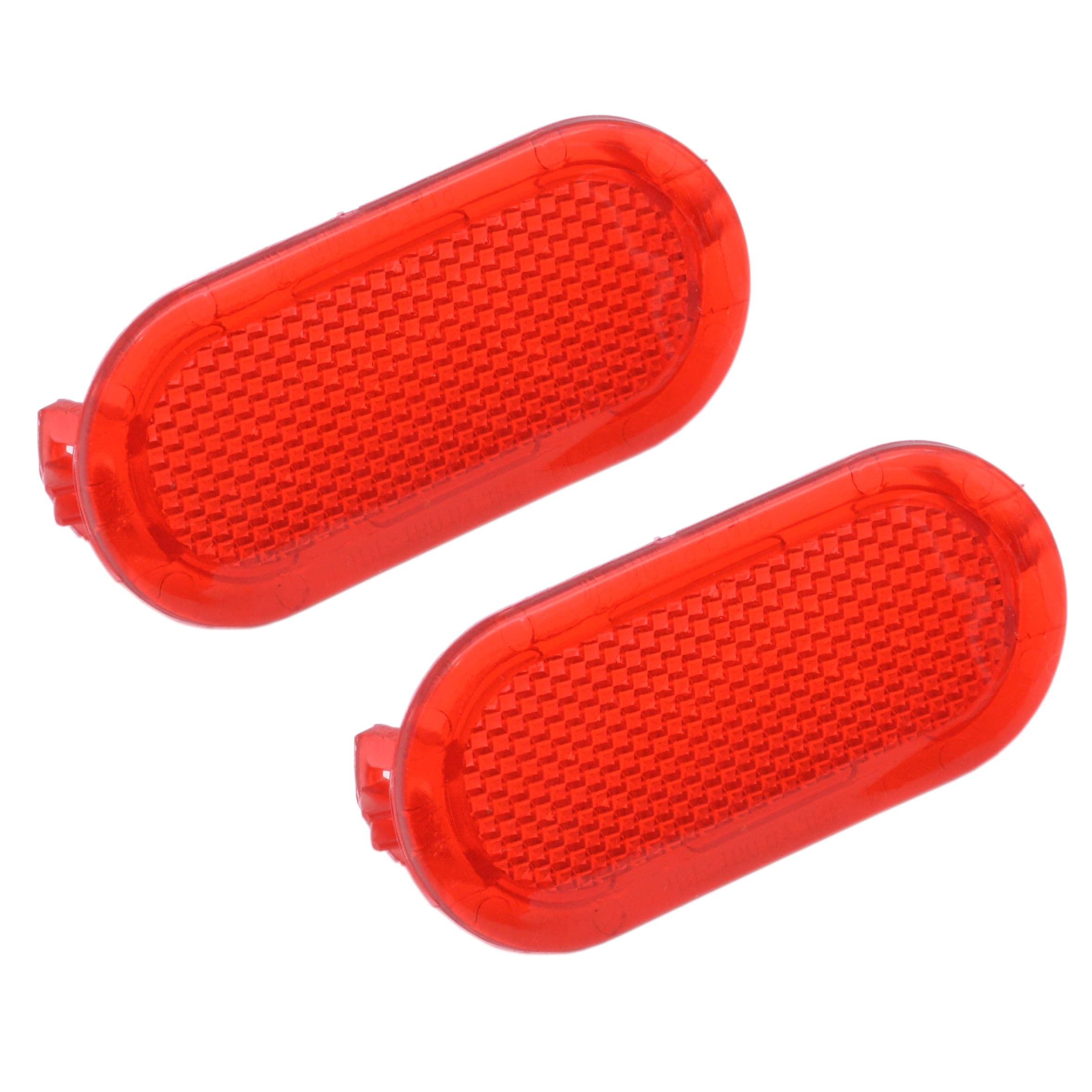 HAOTOM 2 Pcs Interior Door Reflector Compatible for VW Volkswagen Beetle 1994-1998 1999-2010 Red Door Warning Light Cap (2 Pcs)