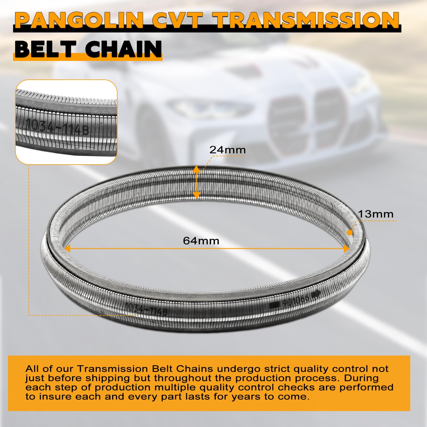 Pangolin 901047 901066 Cvt Transmission Belt Chain Jf011E Re0F10A Cvt Compatible With 2007-2014 Nissan Altima Rogue Maxima Aftermarket Part