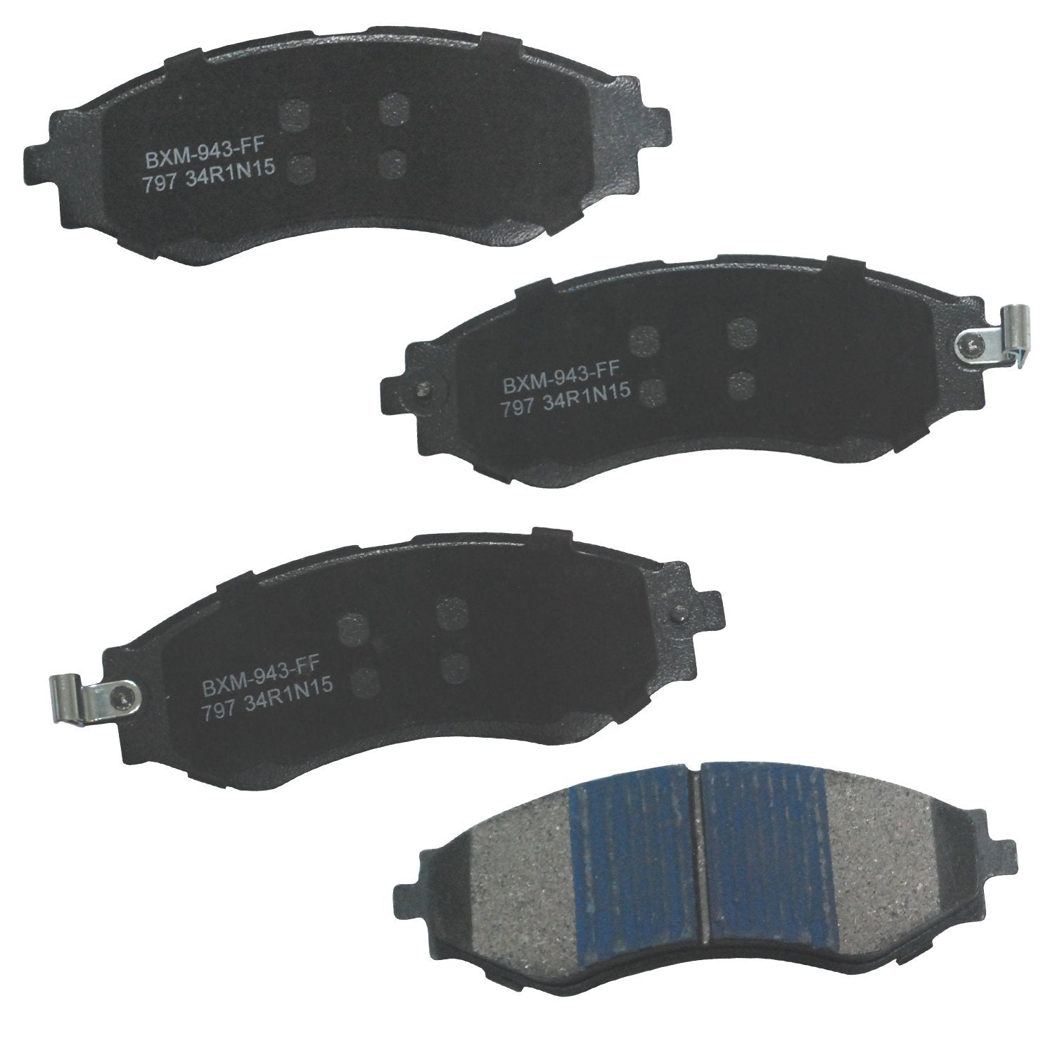 Bendix Premium Sbm797 Semi-Metallic Front Brake Pads For Daewoo Leganza 2002-1999, Nubira 2002-1999, Suzuki Swift+ 2006-2004