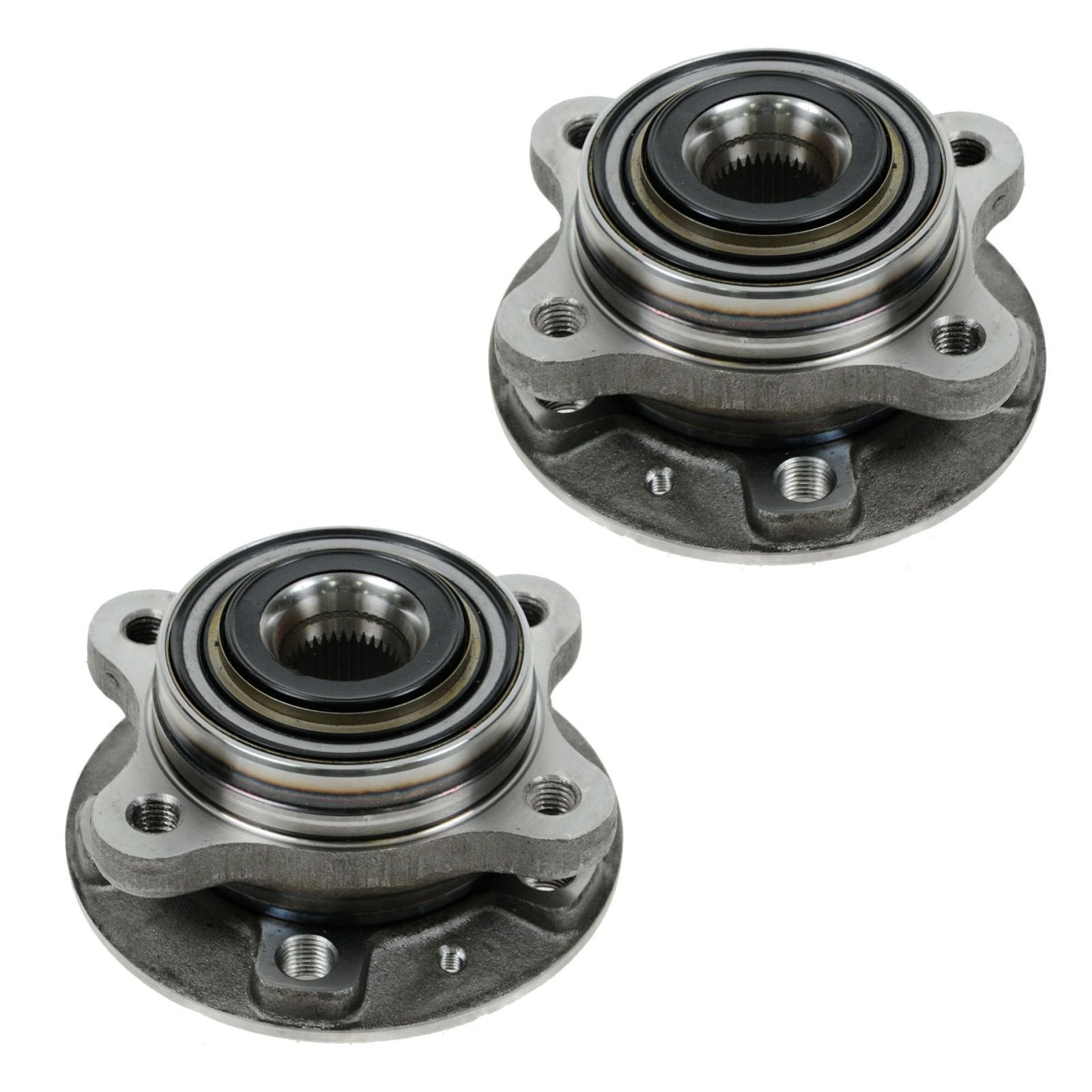 Trq Front Wheel Hub Bearings Assembly Set Compatible With 2003-2007 Volvo Xc90