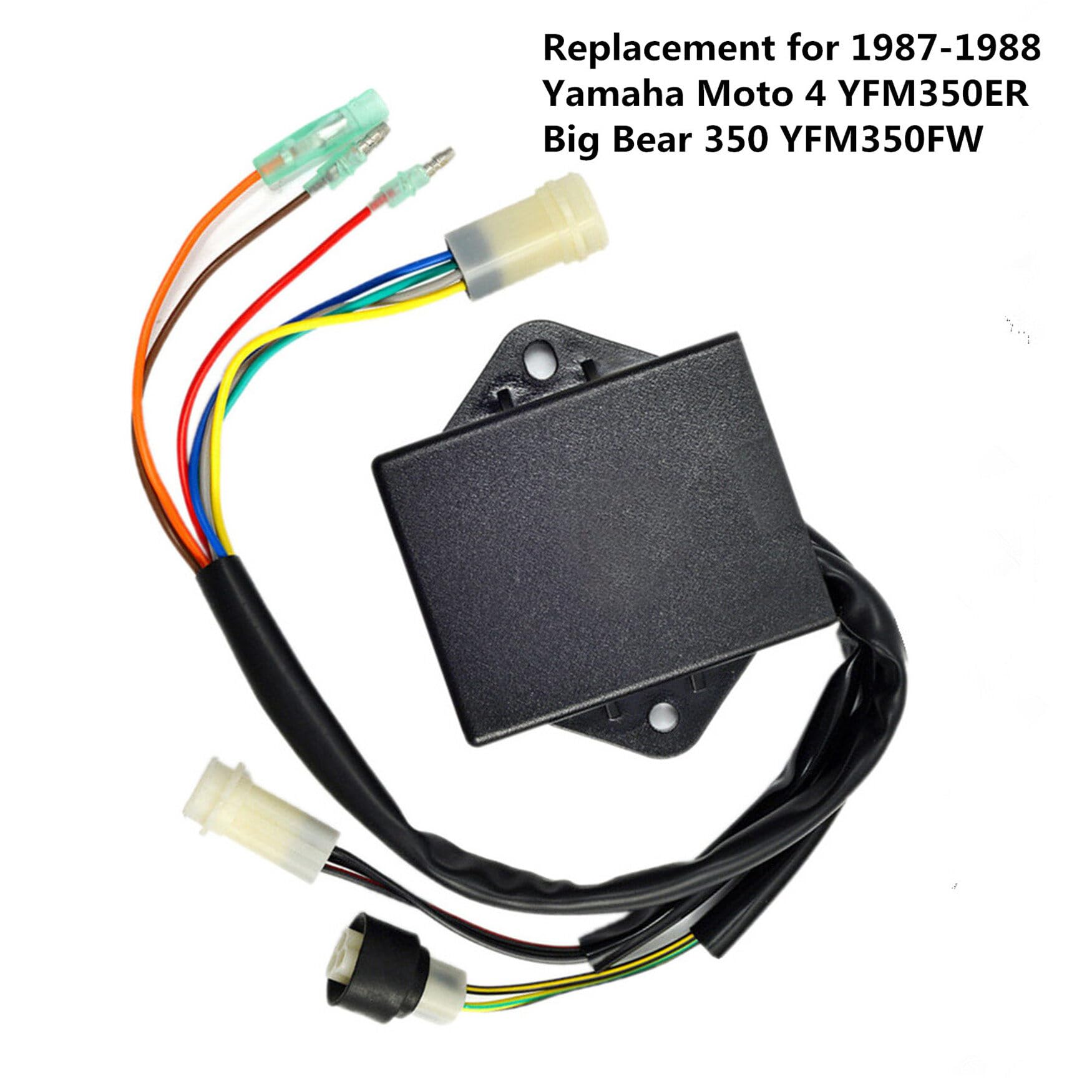 Wflnhb Cdi Box Replacement For Yamaha Moto 4 Yfm350Er Replacement For Yamaha Big Bear 350 Yfm350Fw 1987-1988 1Yw-85540-20-00