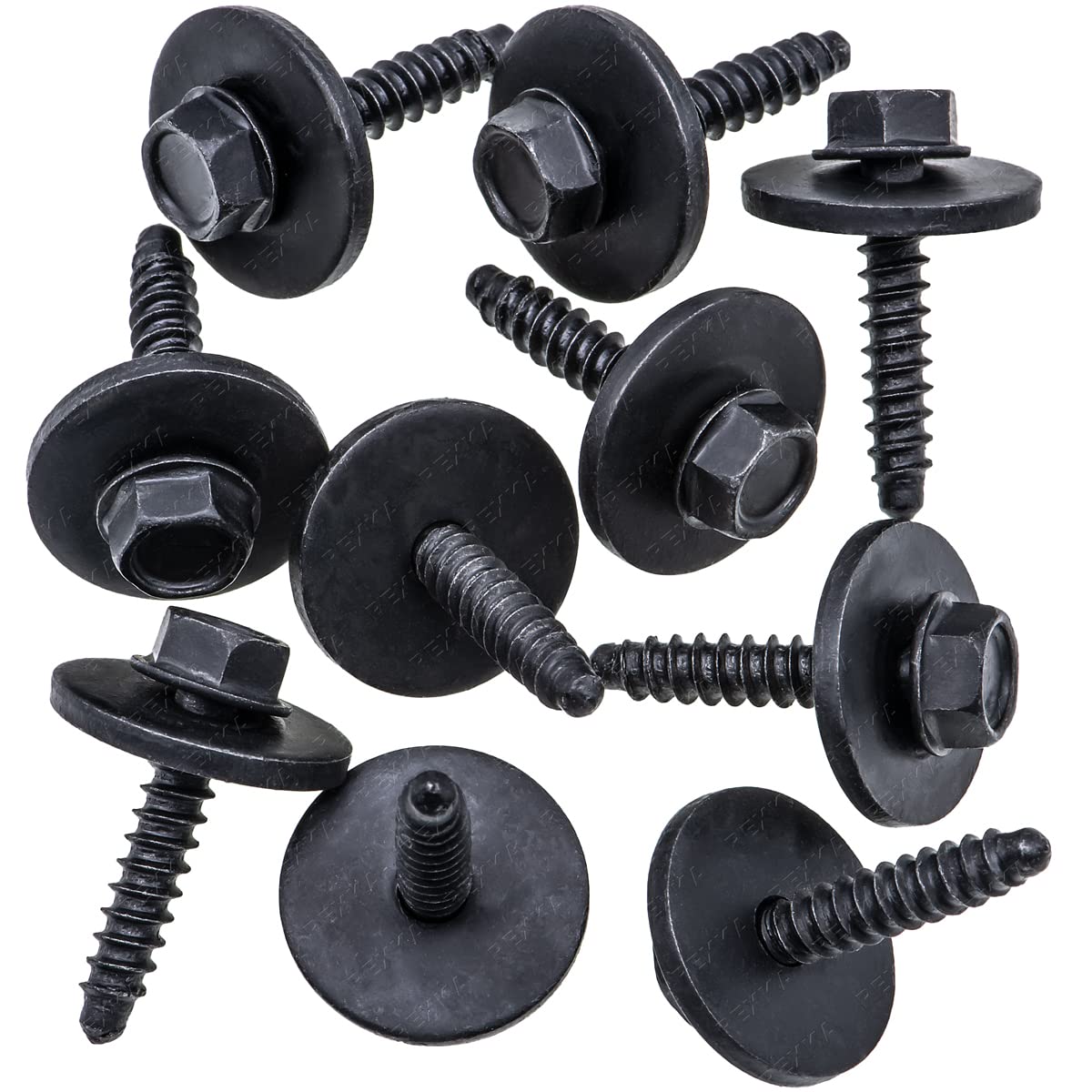 Rexka 10 Pcs Fender Liner Bumper Cover Splash Shield Wheelhouse Liner Bolt Screw Compatible With Gm 11570498 Chevrolet Camaro Co