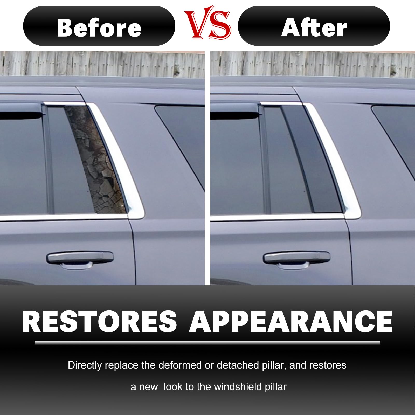 926-246 Rear Passenger Side Rearward Door Applique Molding Compatible with Cadillac Escalad Chevrolet Tahoe GMC Yukon 2015-2018