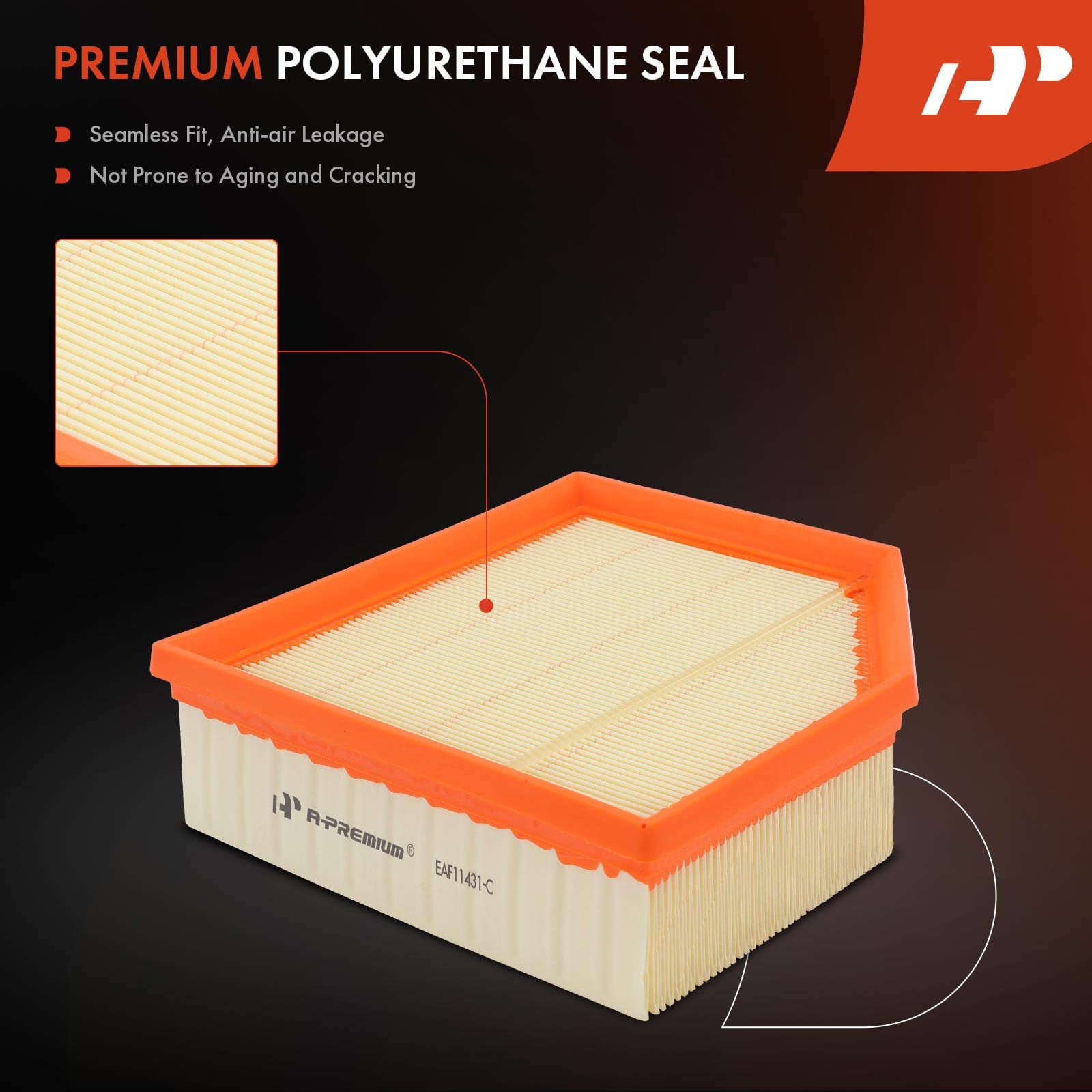 A-Premium Engine Air Filter Compatible With Dodge Dart 2013 2014 2015 2016, 1.4L 2.0L 2.4L, Flexible Panel, Replace# 4627127Ab