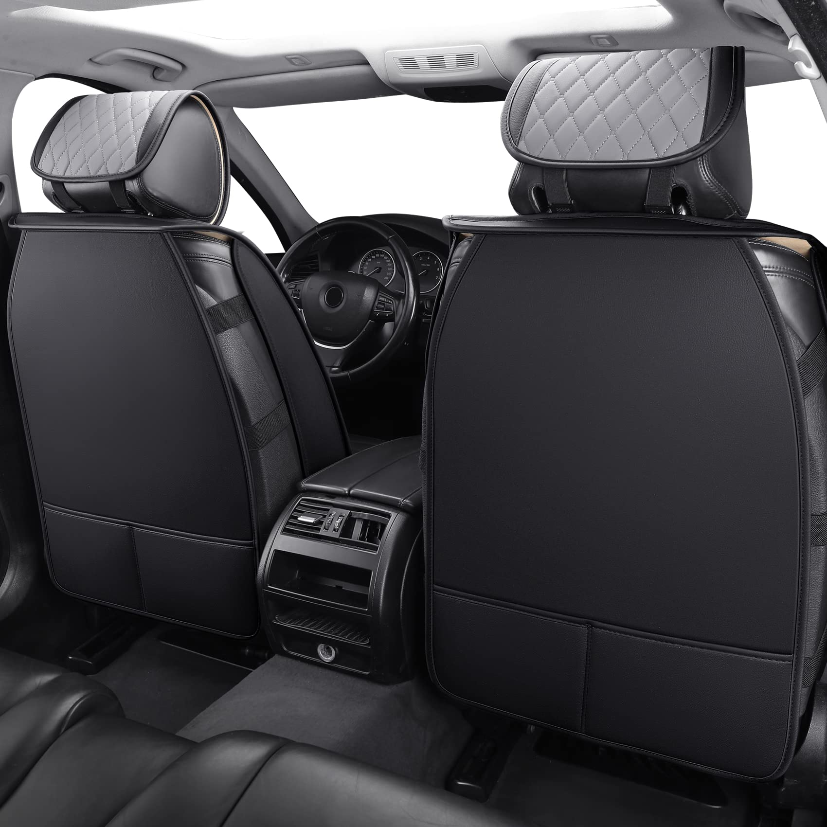 Aierxuan Leather Car Seat Covers Universal Fit Toyota Highlander 4Runner Nissan Altima Honda Chevy Impala Colorado Cruze Malibu