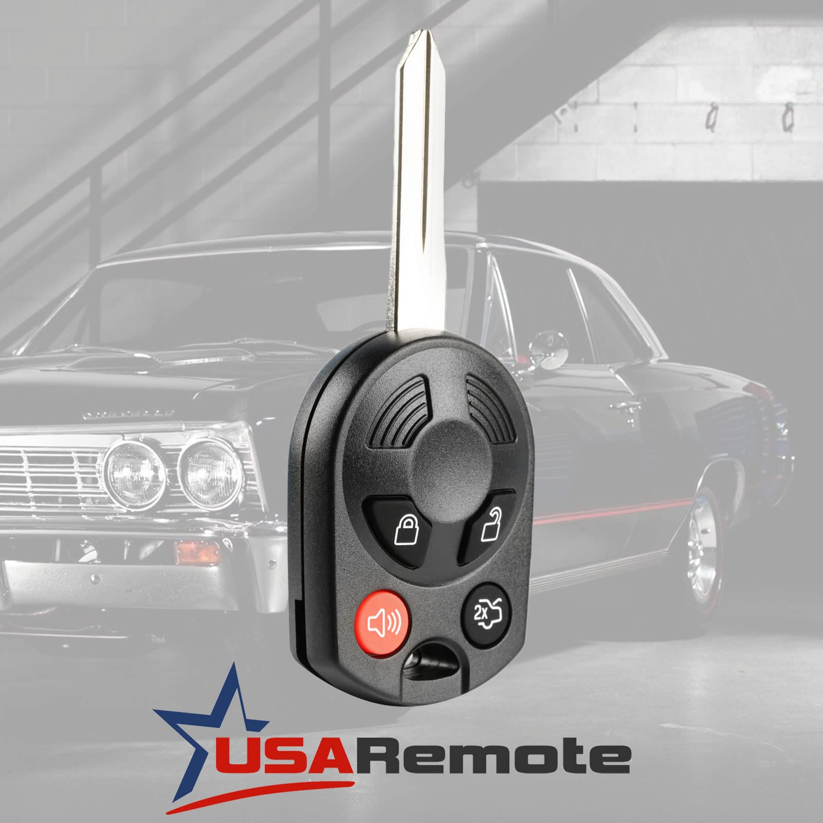 Key Fits Ford Edge Escape Expedition Explorer Flexus Five Hundred Focus Fusion Mustang Taurus Navigator Keyless Entry Remote Fob