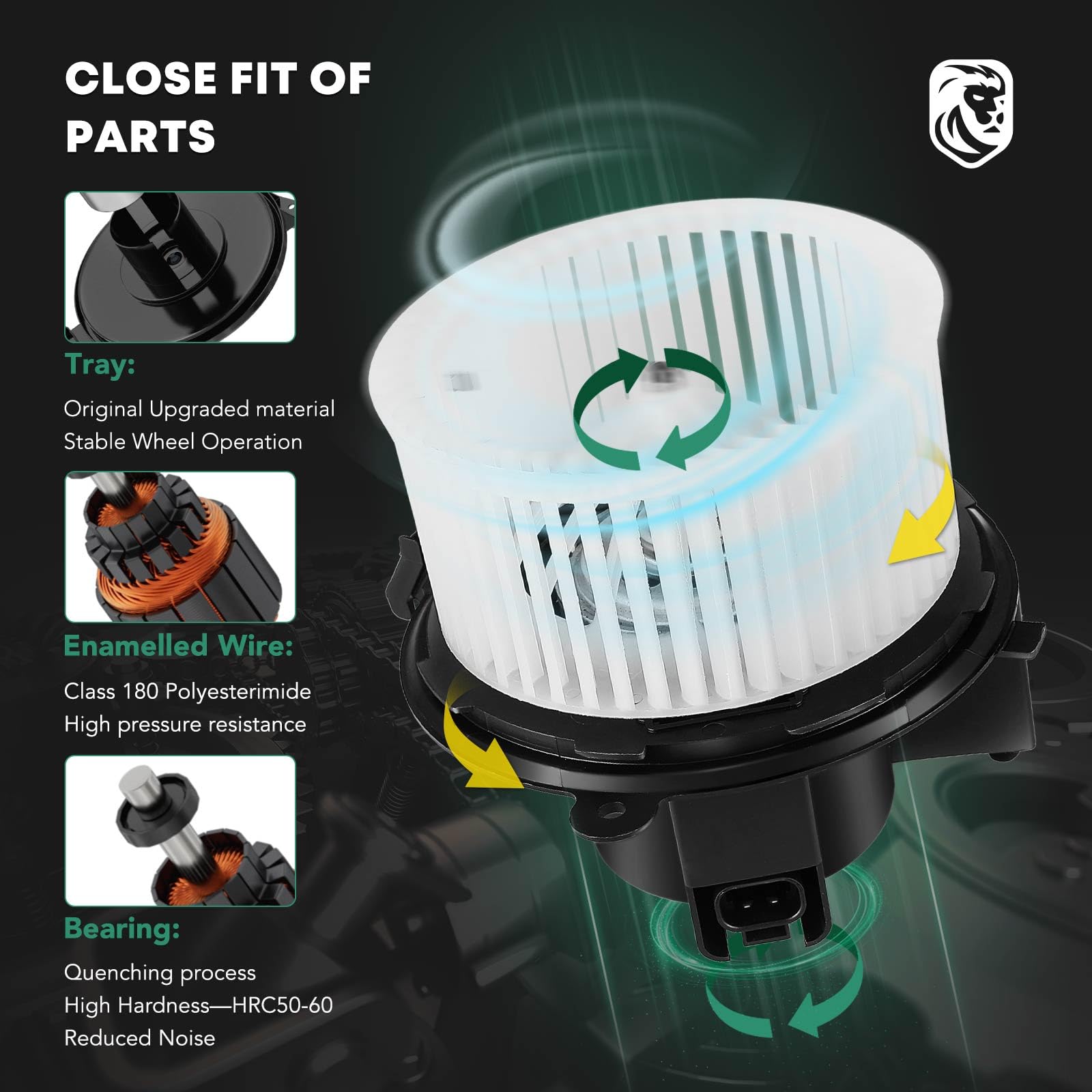 Front Side Hvac Blower Motor Assembly For Chevrolet Silverado 1500 2500 3500 Traverse Gmc Sierra Acadia Buick Enclave Saturn Out