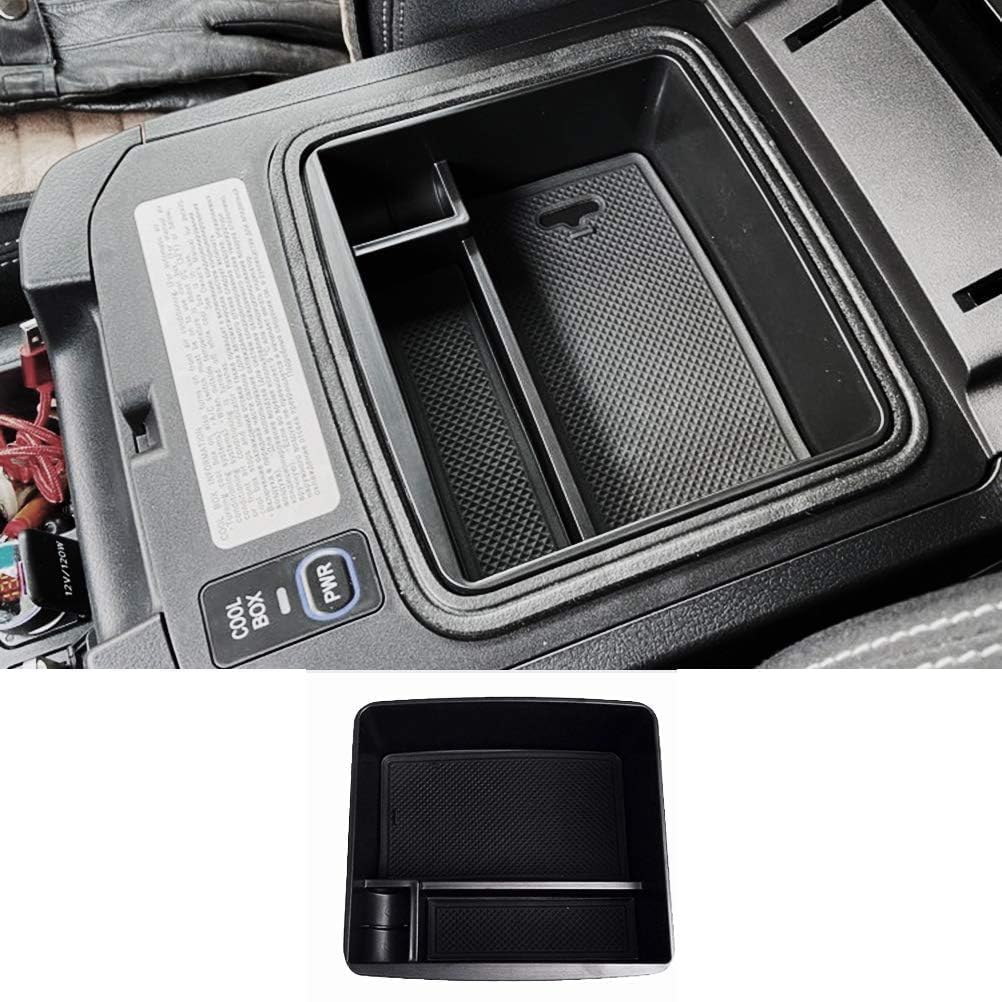 Autoxbert Armrest Storage Box Phone Holder Center Console Organizer Container Tray For Toyota Land Cruiser Prado Lc150 Fj150 Lex