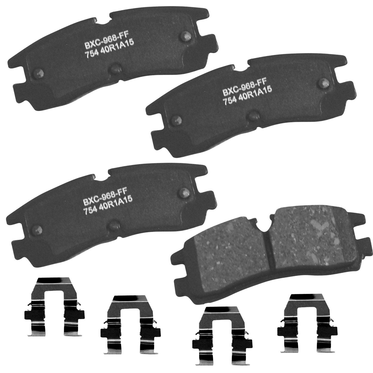 Bendix Premium Sbc754 Ceramic Rear Brake Pads For Cadillac Seville 2002-1998