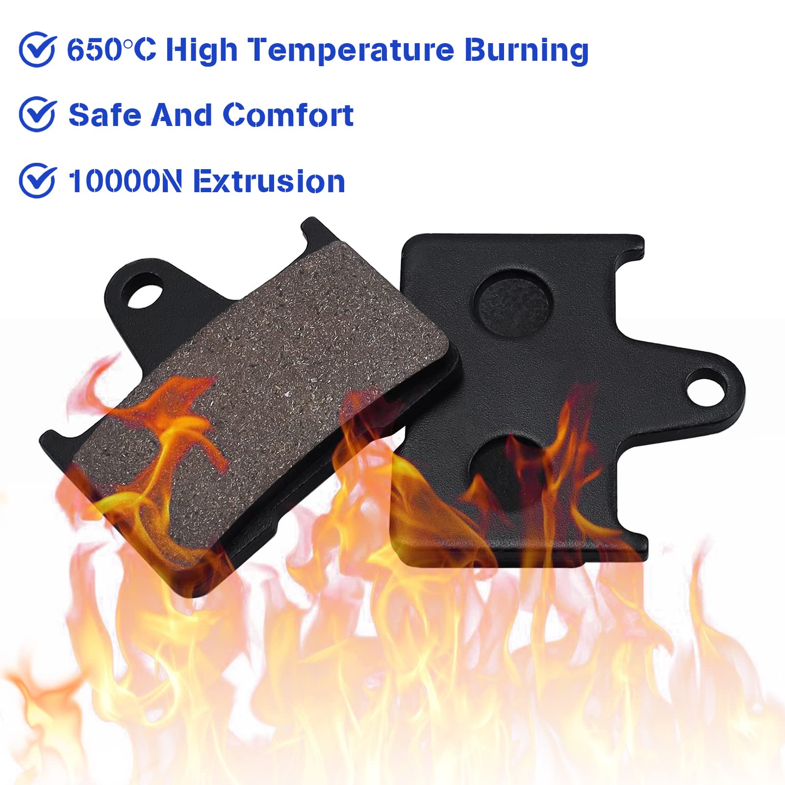 Sollon Brake Pads Front And Rear For Suzuki Gsxr 1000 2004 2005 2006, Gsxr 600 K4/K5 2004 2005, Gsxr 750 K4/K5 2004 2005