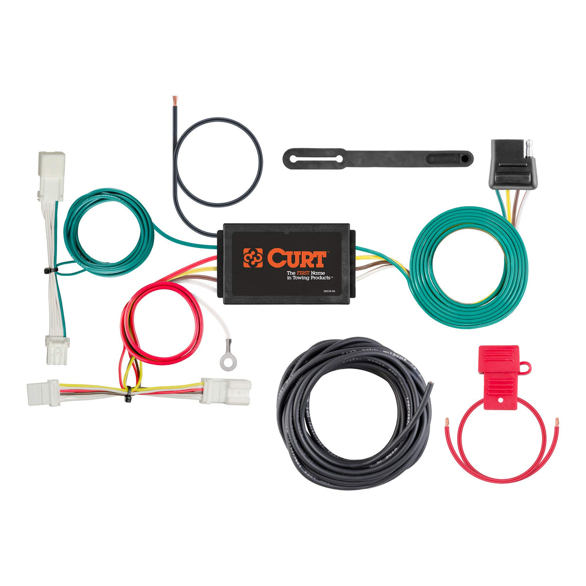 Curt 56324 Vehicle-Side Custom 4-Pin Trailer Wiring Harness, Fits Select Honda Civic , Black