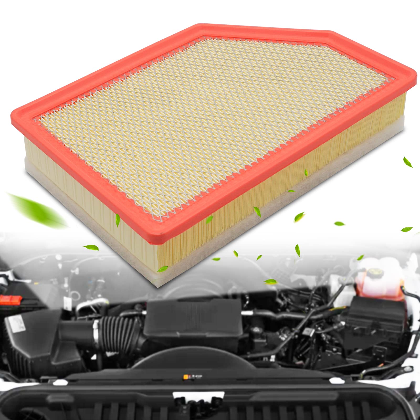 A3248C 84554703 Engine Air Filter For 2020 2021 2022 2023 Chevy Silverado Gmc Sierra 2500 Hd 3500 Hd 6.6L (Diesel Engine Only)