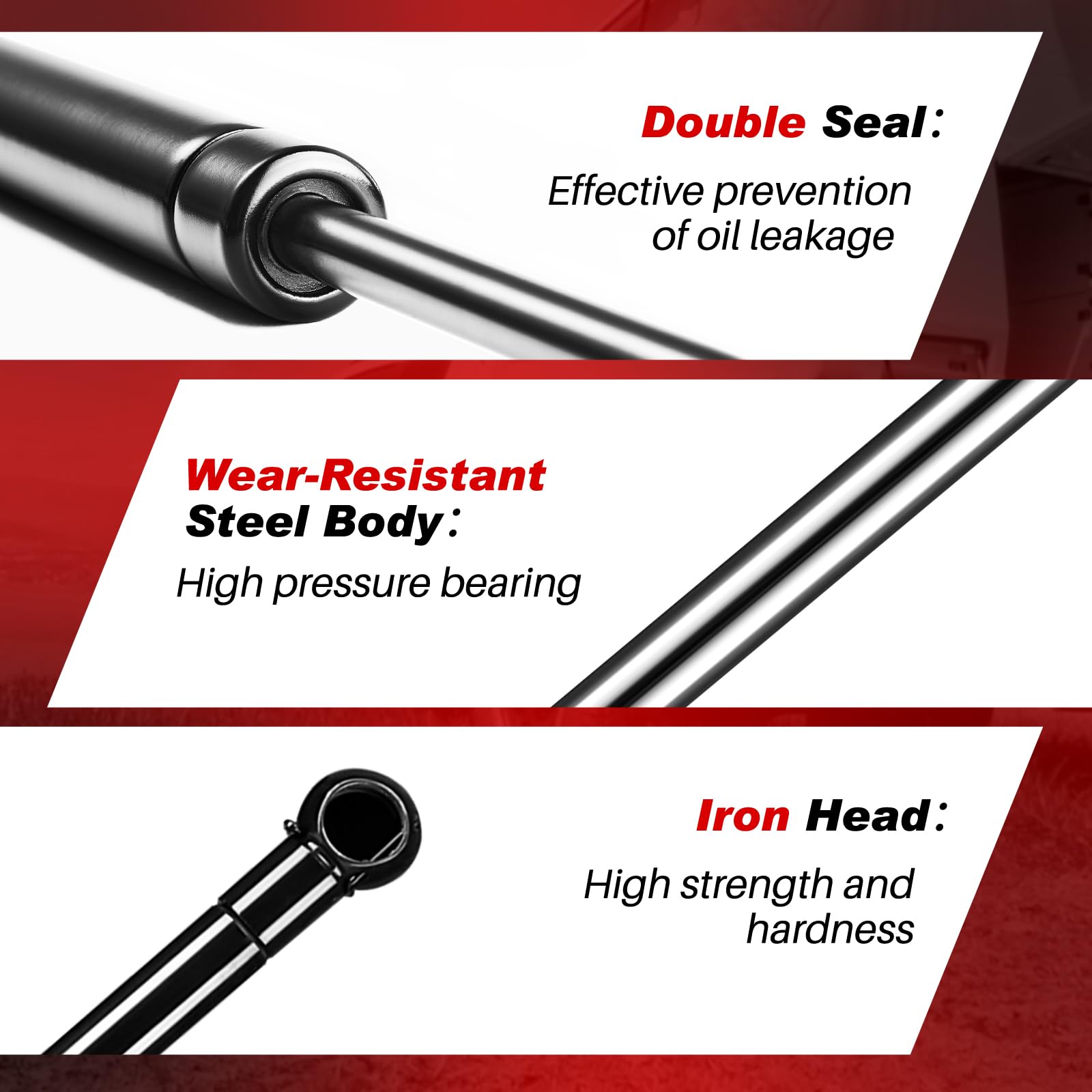 Iaqwe 38 Inch 250Lb/1112N Gas Struts Lift Support For Tonneau Cover Rv Bed Window Heavy Basement Floor Door Duty Lid Truck Bed O