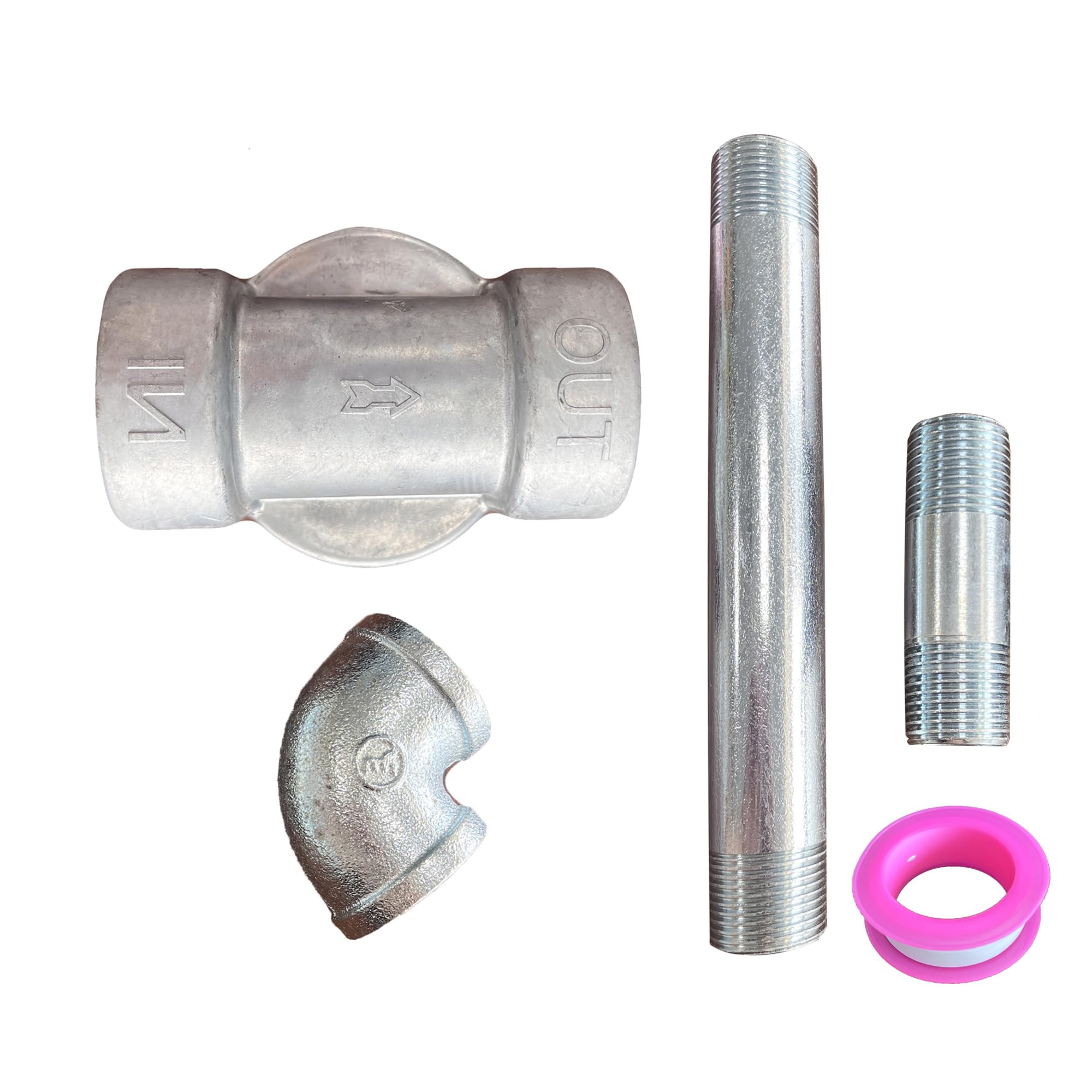 Ifjf 1200Ktg9075 Fuel Filter Head With 3/4    St Elbow And 3/4 X 7    Aluminum Nipple Replacement For 1200Ktf7018 Fuel Filter