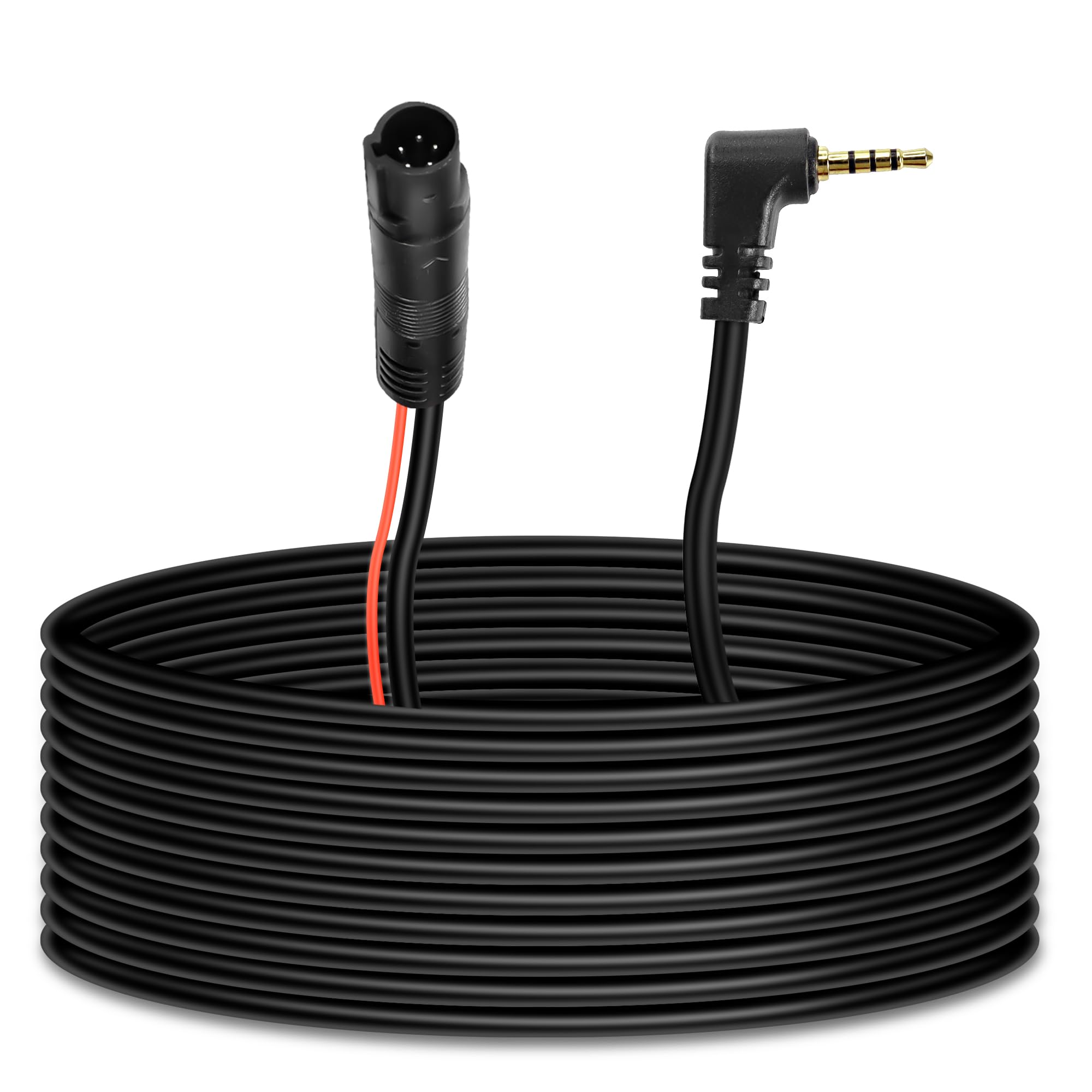 Meiryfa 5 Pin Dash Cam Cable Rear View Camera Wire 5 Pin Male To 2.5Mm Male Plug Car Backup Camera Reverse Mirror Extension Cord