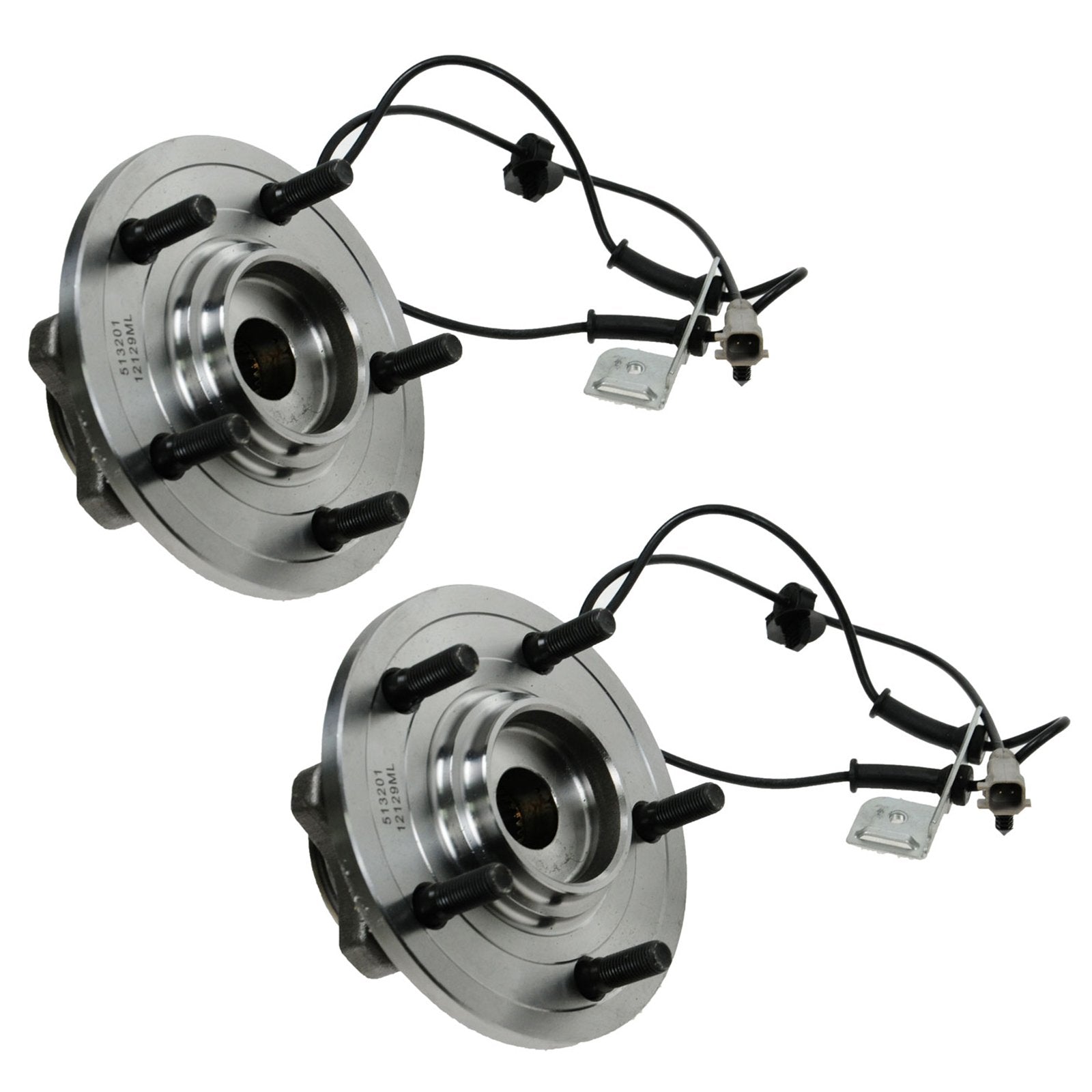 Trq Front Wheel Hub Bearings Assembly Set Compatible With 2004-2006 Chrysler Pacifica