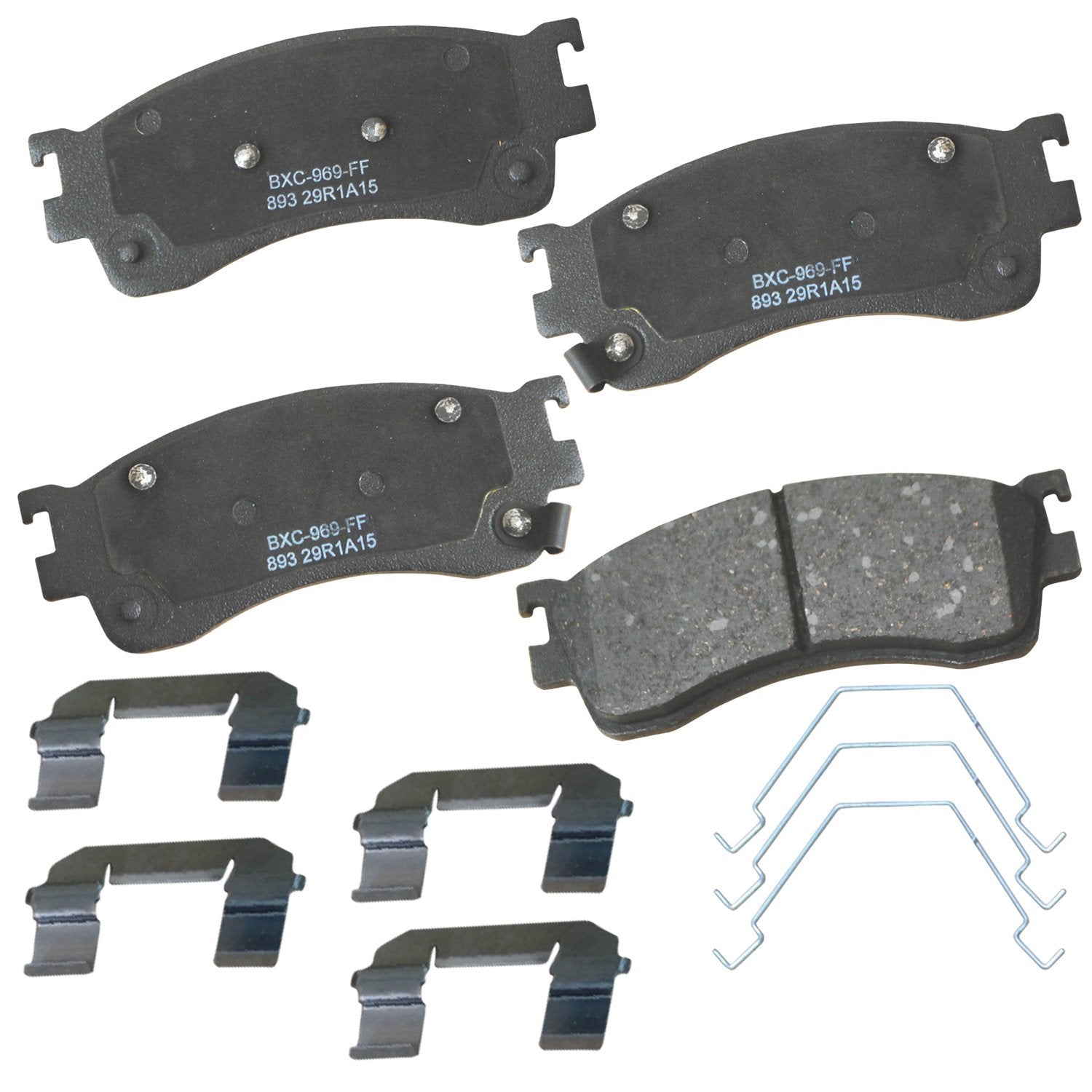 Bendix Premium Sbc893 Ceramic Front Brake Pads For Mazda Protege 2003-2001, Protege5 2003-2002