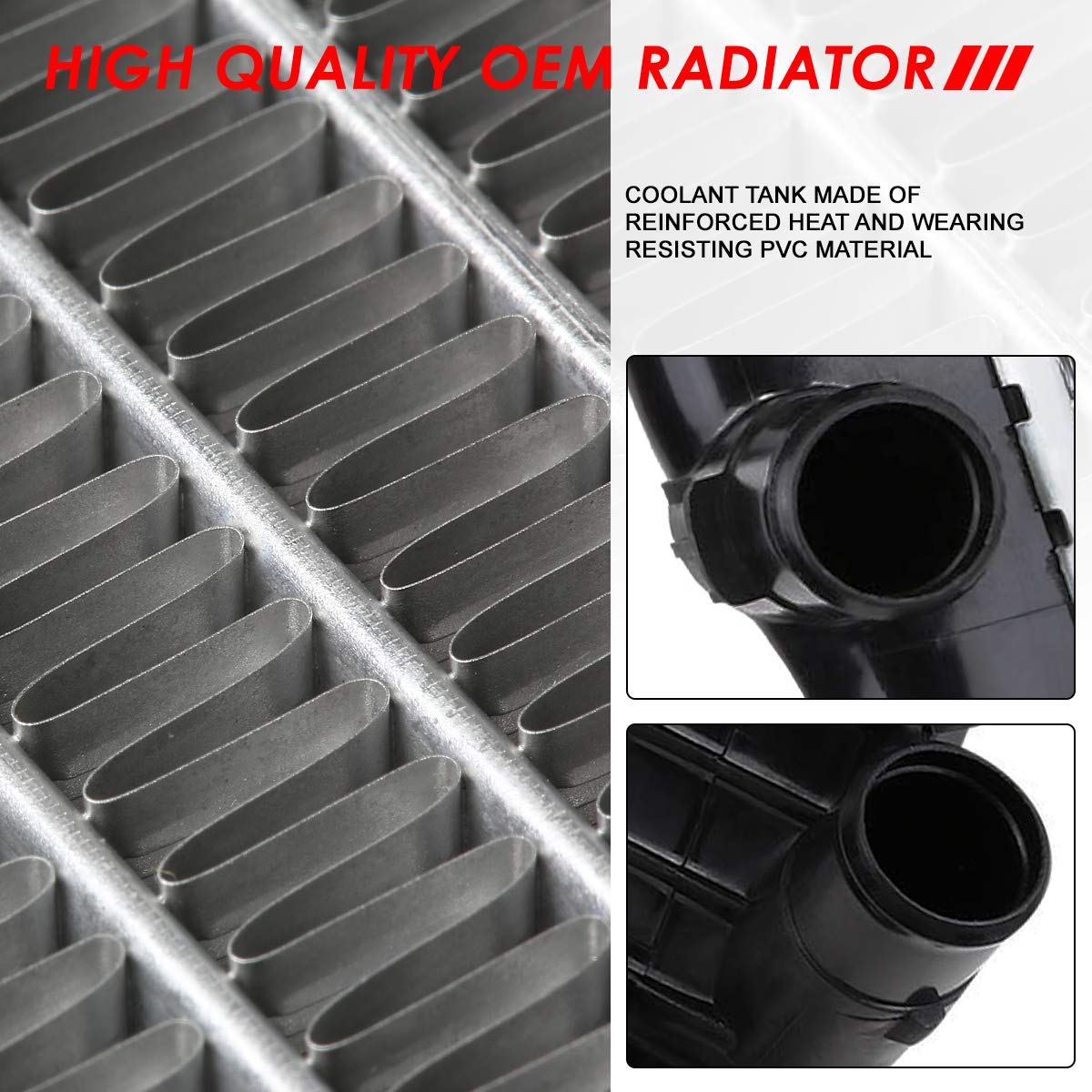 Auto Dynasty Radiator Compatible With 09-11 Chevy Aveo5/Pontiac G3 Swift+ At, Dpi 13097 Factory Style 1-Row Cooling Radiator, Al