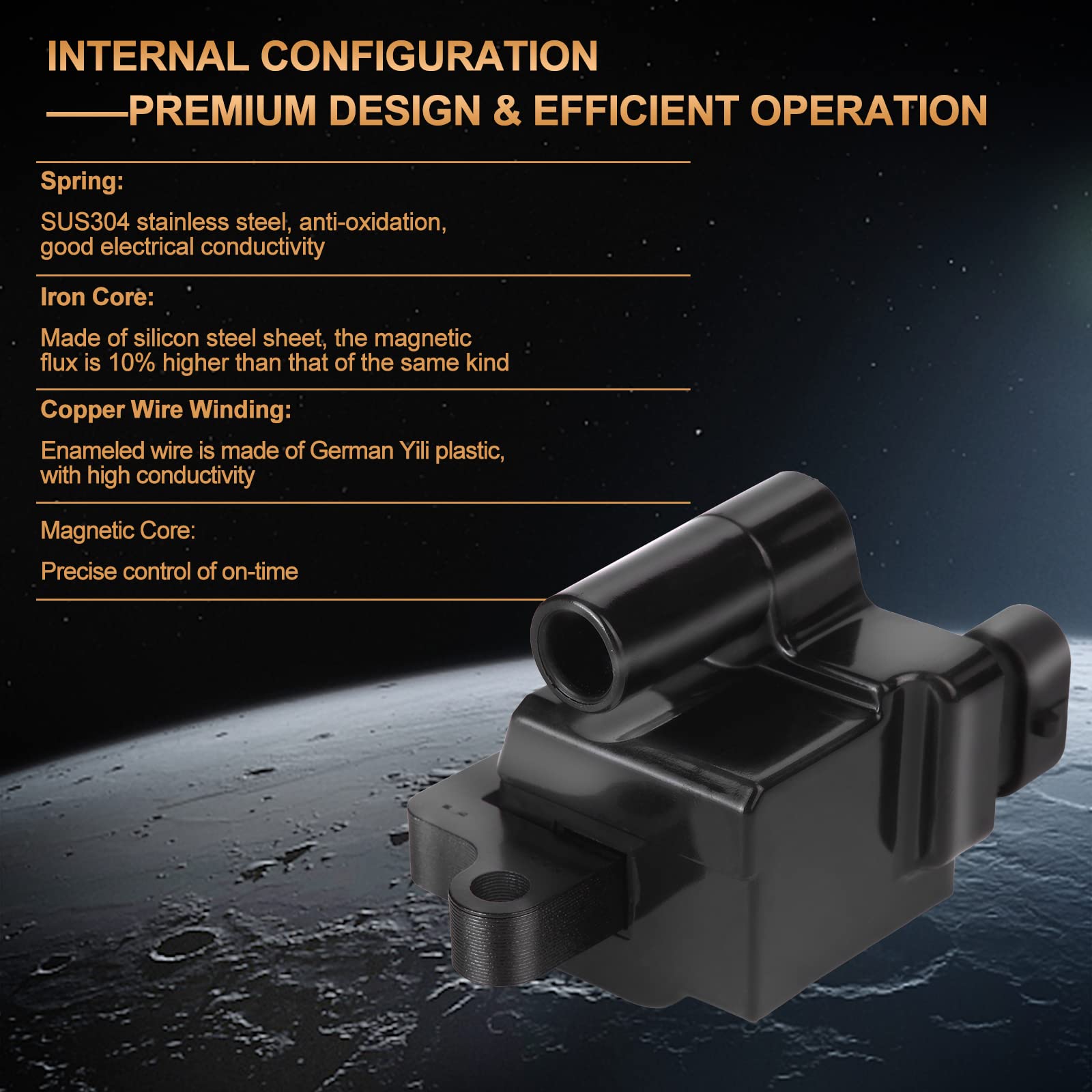 Ignition Coil Pack Compatible With Chevy Tahoe Silverado Avalanche Suburban 1500 2500 3500 For Gmc For Sierra For Cadillac Escal