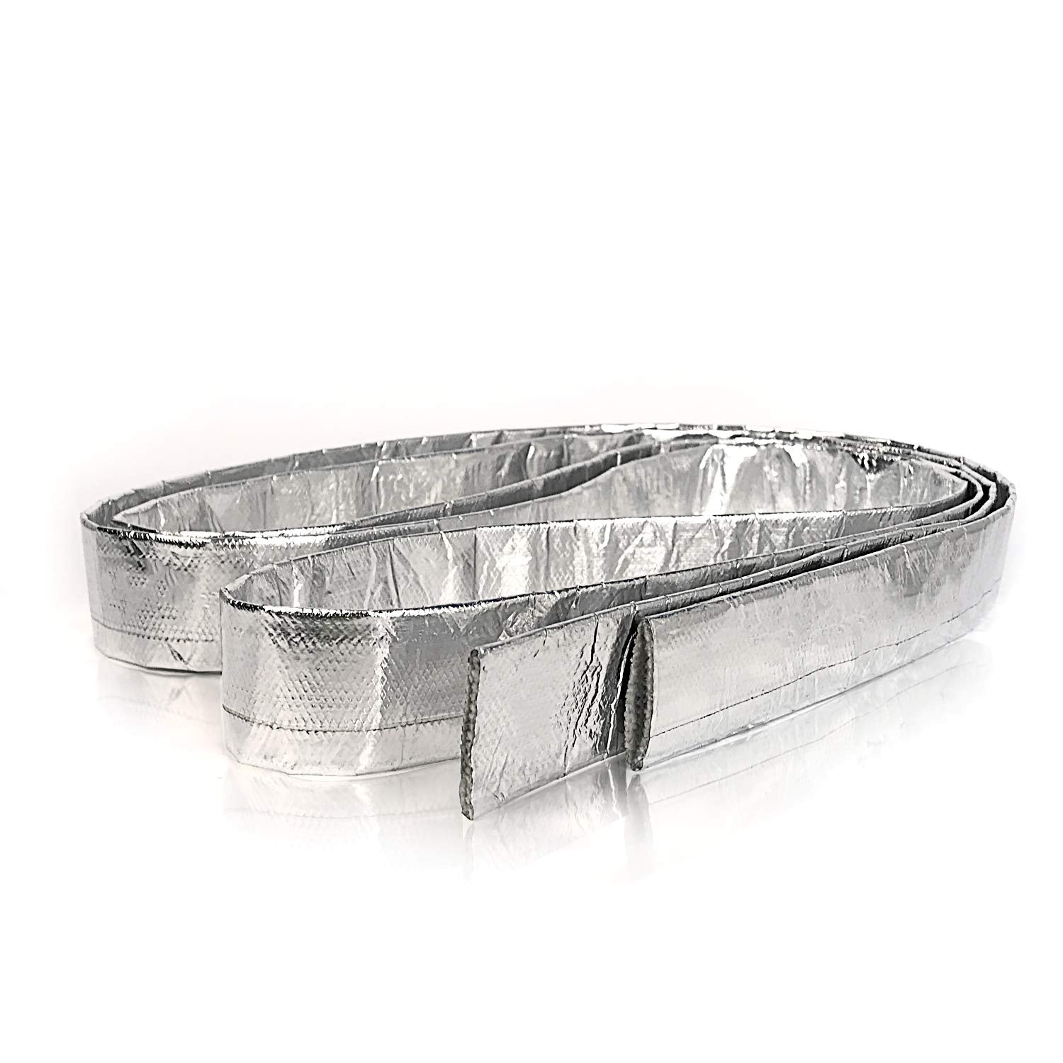 Aluminized Heat Sheath Heat Wrap Wire Shield Sleeve- 3/4''Id X 10Ft Adjustable Silver Heat Shield Spark Plug Wire For Car&Auto W