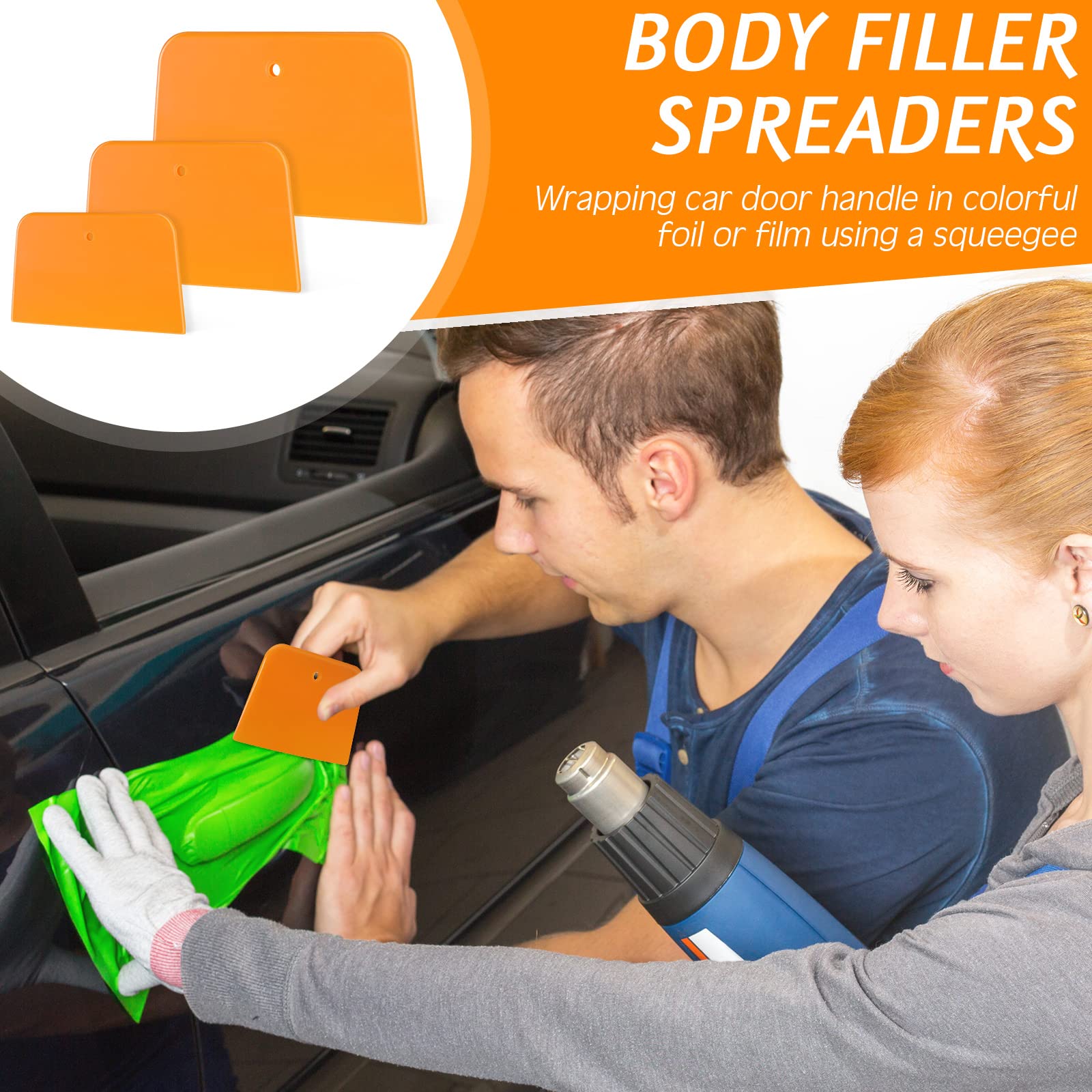 Frienda Body Filler Spreaders Automotive Body Fillers Plastic Auto Spreader Auto Body Spreader For Applying Fillers Putties Glaz