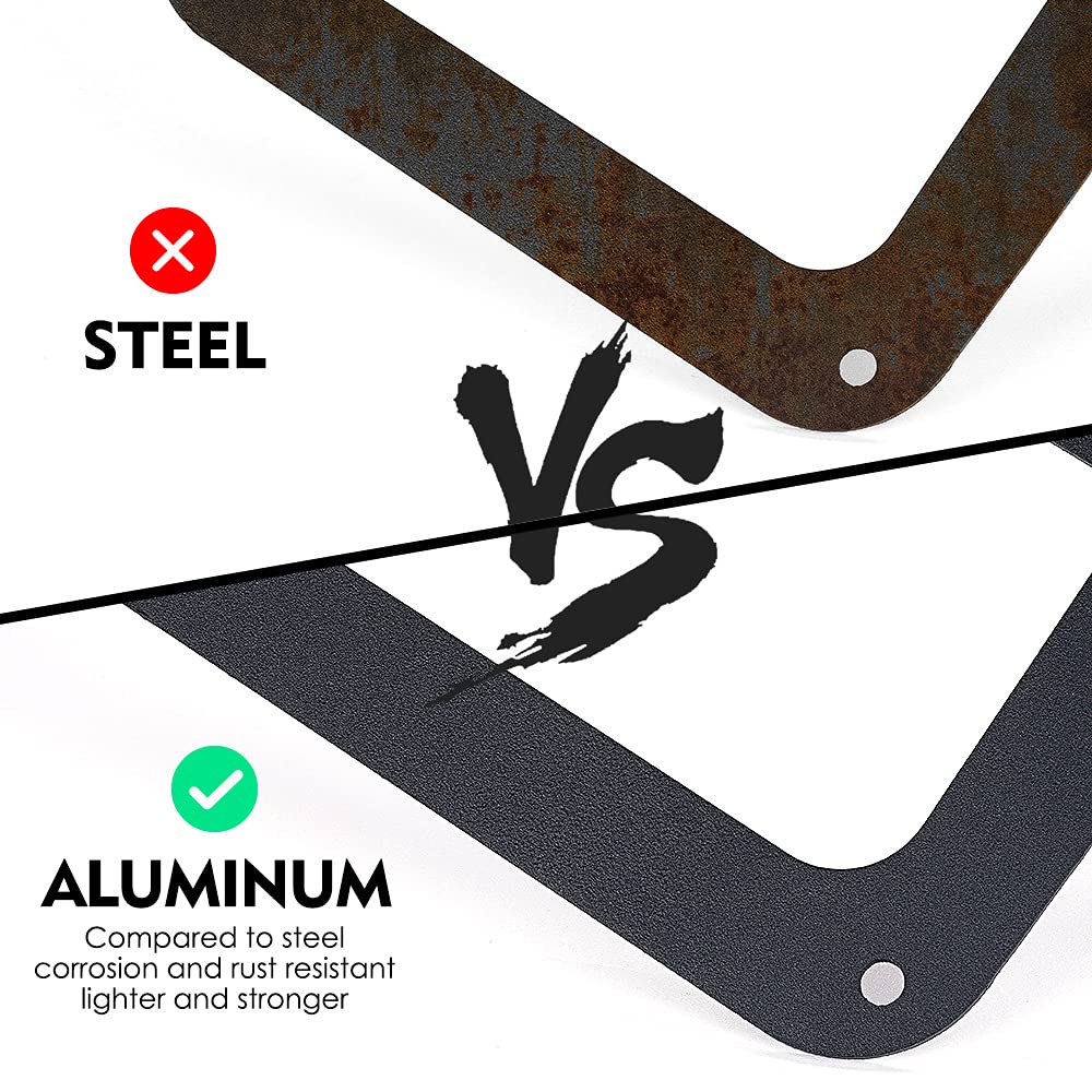 Xprite Aluminum Alloy American Us Flag    Tail Light Covers Guards Protectors Compatible With 2007-2018 Jeep Wrangler Jk Unlimit