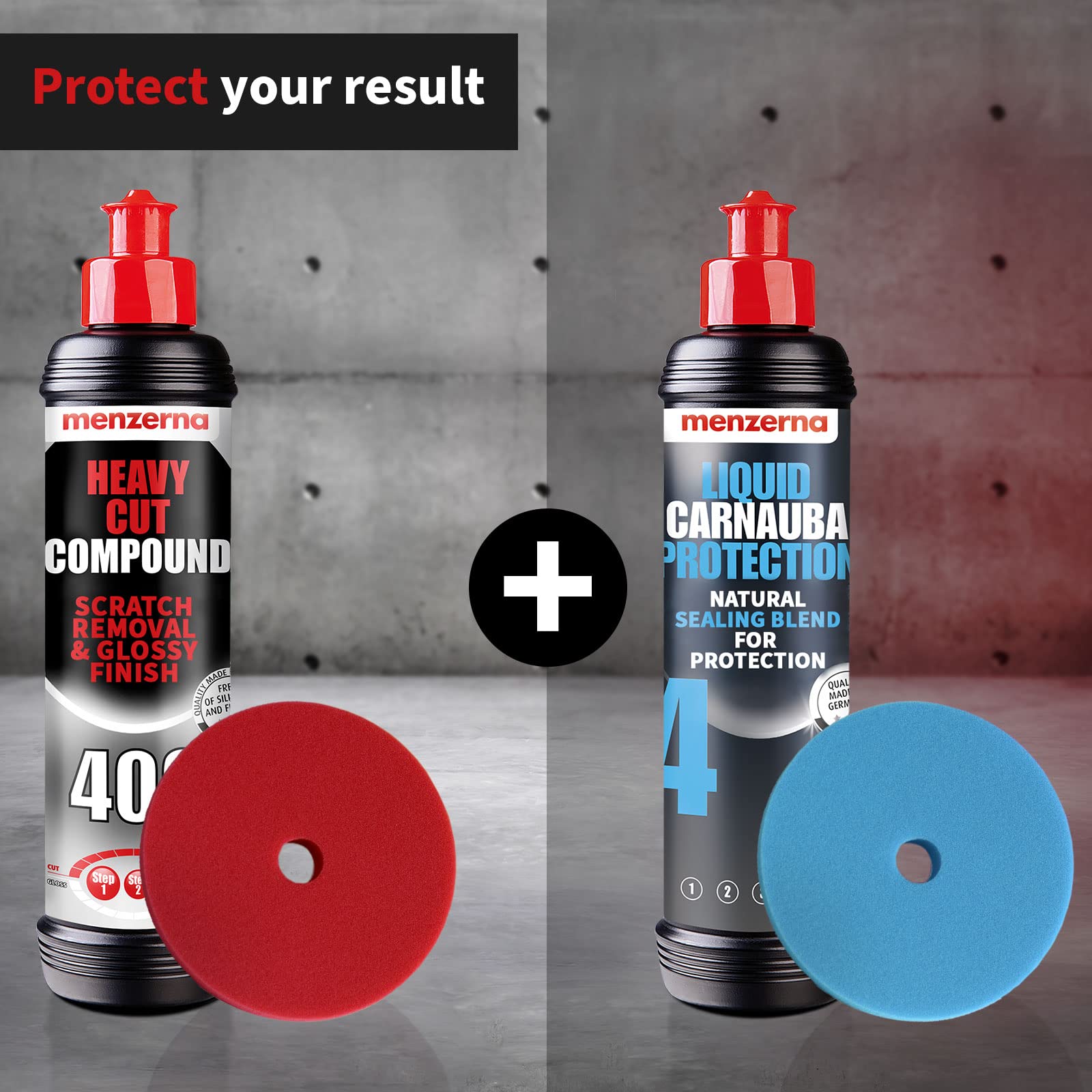 Menzerna Heavy Cut 400 250Ml (8Oz) Formerly Fast Gloss 400 - An Innovative Automotive Polish That Removes Scratches And Creates Gloss In A Single Step (8 Fl Oz)