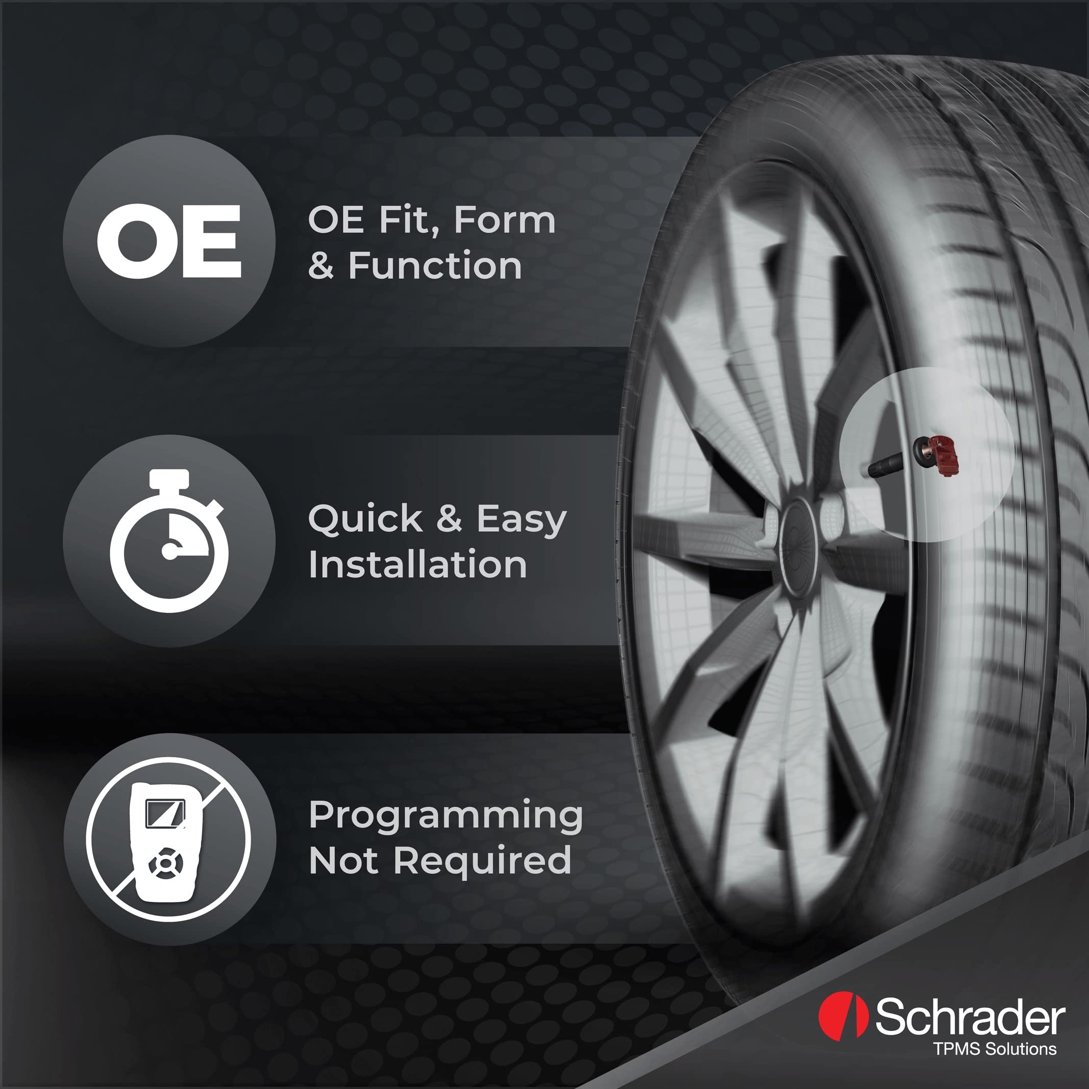 Schrader 28984 Clamp-In Oe Replacement Tire Pressure Monitoring (Tpms) Sensor 433 Mhz Jeep, Ram 68239720Ac, 68239720Aa, 68157568