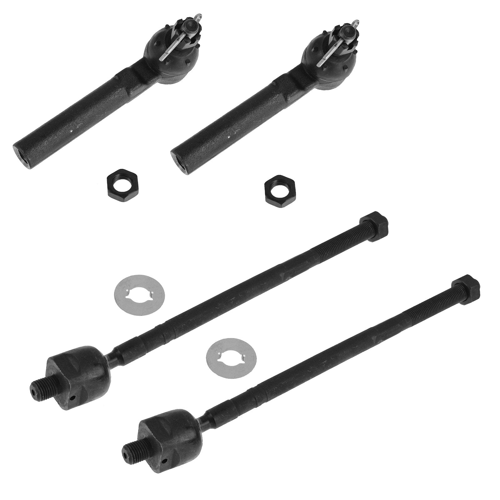Trq Front Tie Rod Set Compatible With 2003-2006 Subaru Baja 1993-1997 Impreza 1993-2004 Legacy 2000-2004 Outback