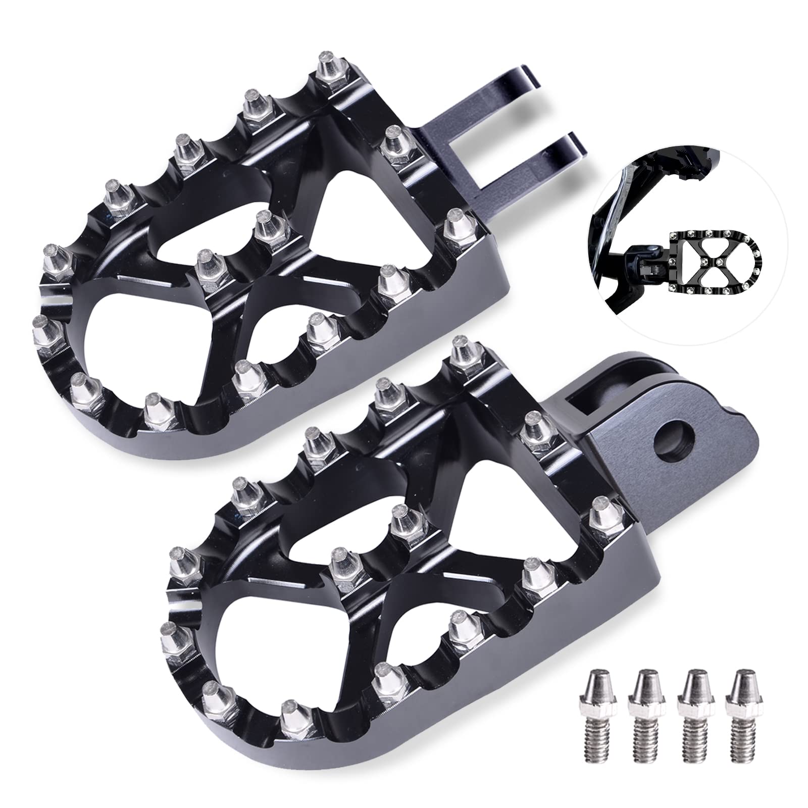 Goldfire M8 Softail Lowrider Foot Pegs MX Style Foot Pegs For H-D Softail Slim FLSL 107/Lower Rider FXLR 107/Street Bob FXBB 107