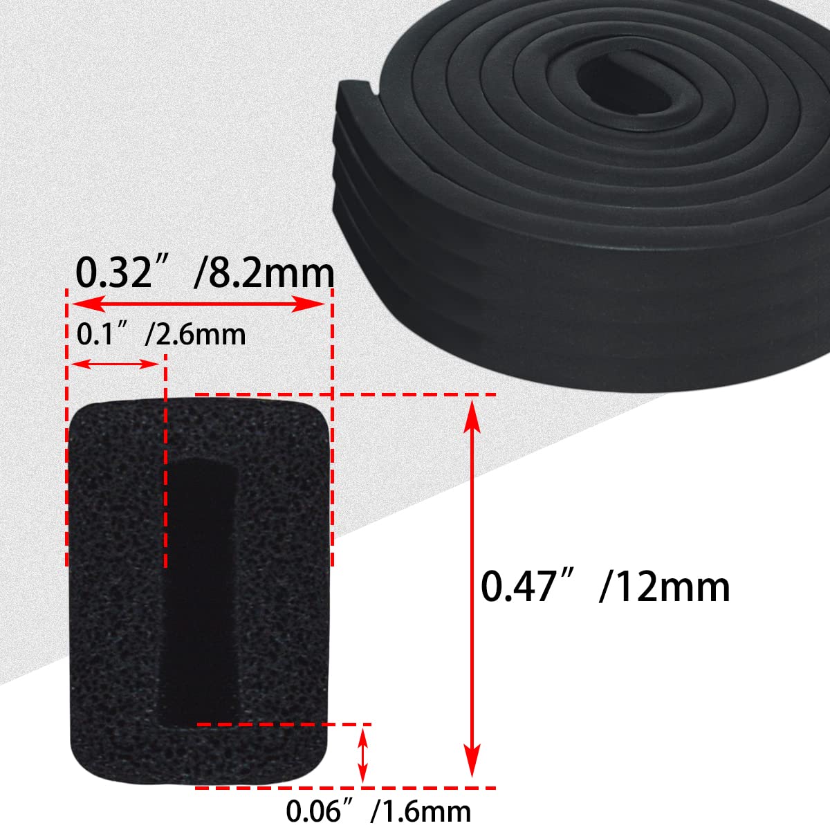 WOWTK Hard Saddlebag Lid/Cover Weather Strip Rubber Seal Gasket for Harley Touring Road King, Road Glide, Street Glide, Electra